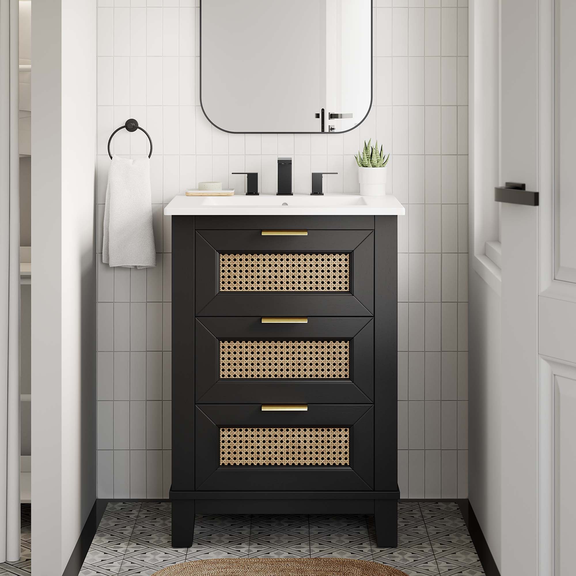 Dixie Bathroom Vanity Basin Included view 2