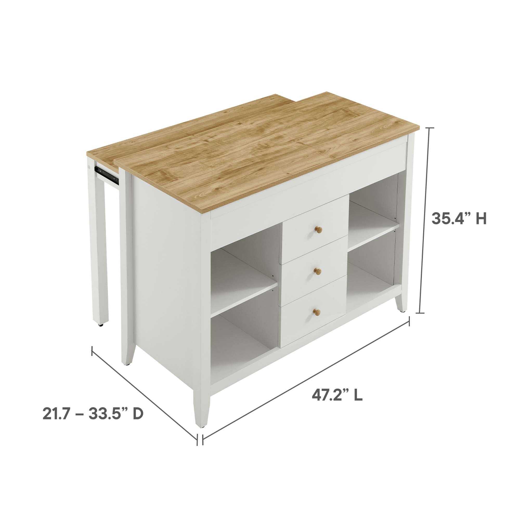 Farmstead Kitchen Island view 4