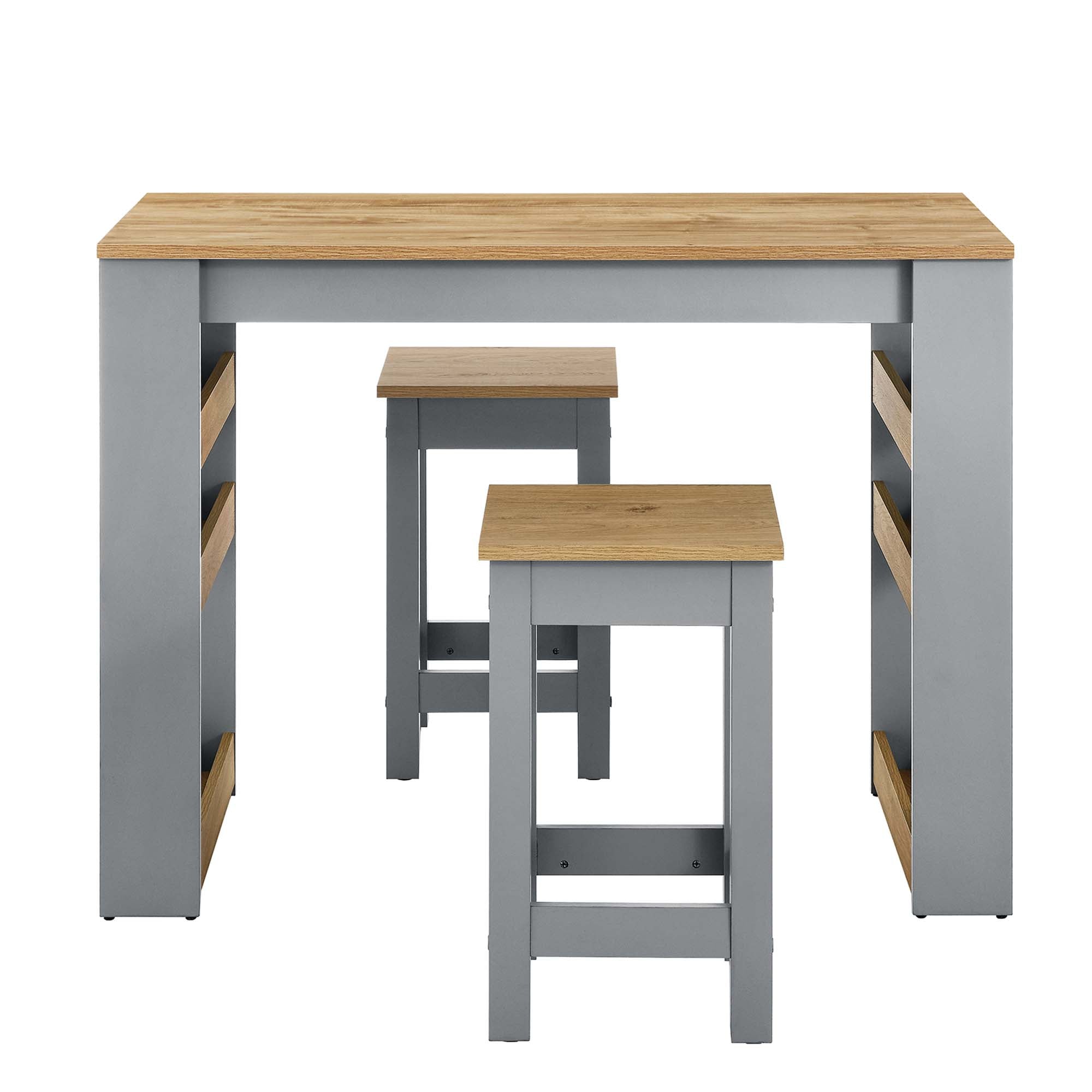 Galley 3-Piece Kitchen Island and Stool Set - Image 9
