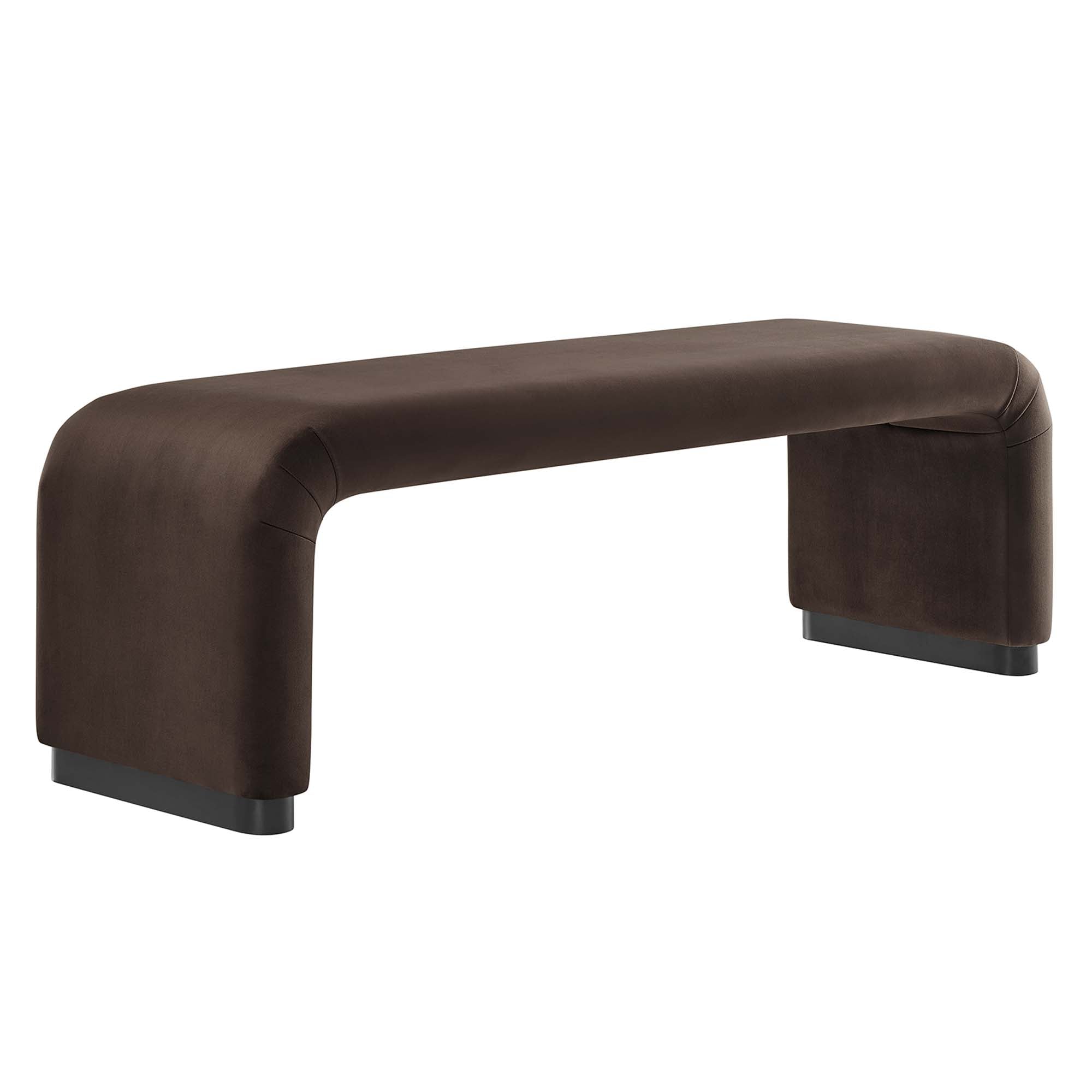 Koda Performance Velvet Waterfall Long Bench view 1