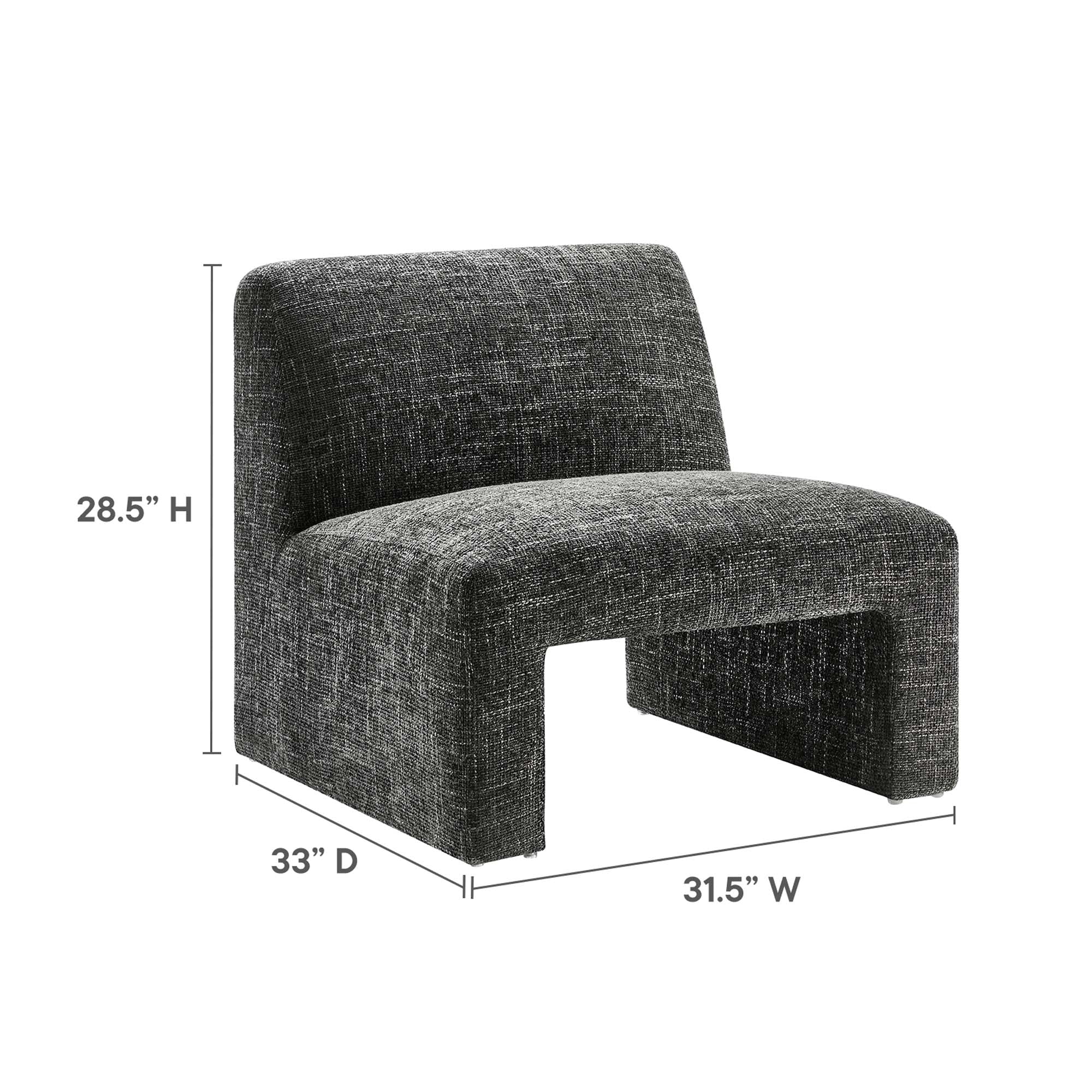 Amita Chenille Upholstered Accent Chair view 4