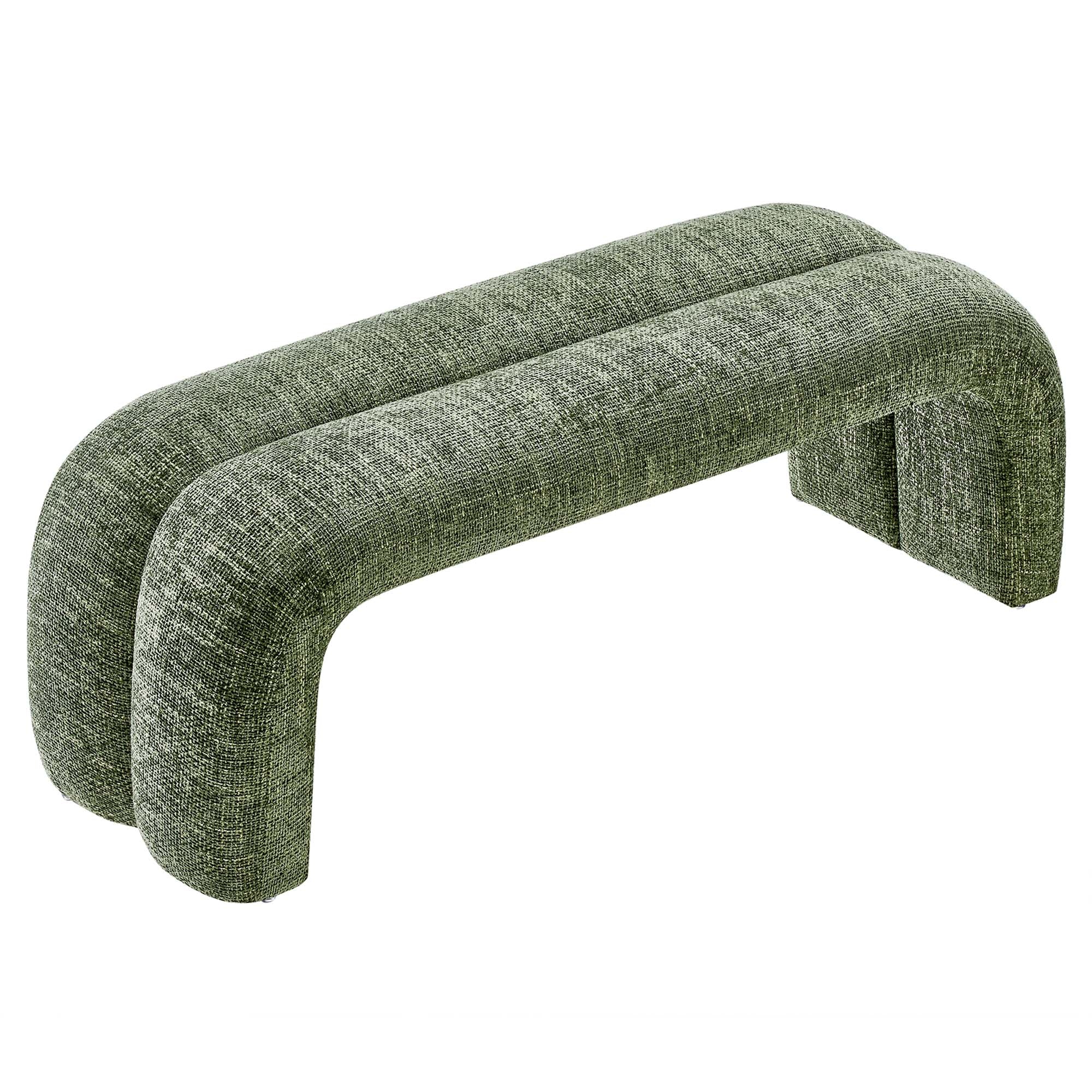 Dax 50.5" Chenille Upholstered Accent Bench - Image 6