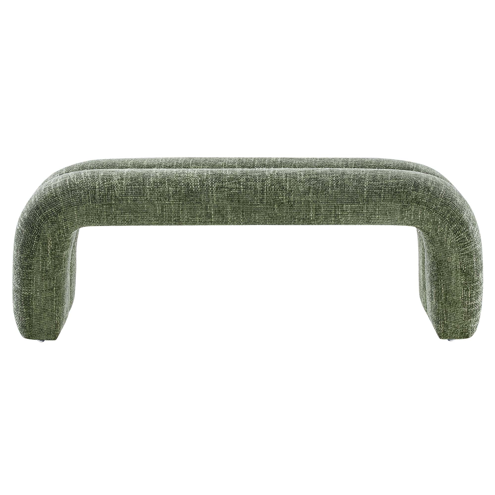Dax 50.5" Chenille Upholstered Accent Bench - Image 8
