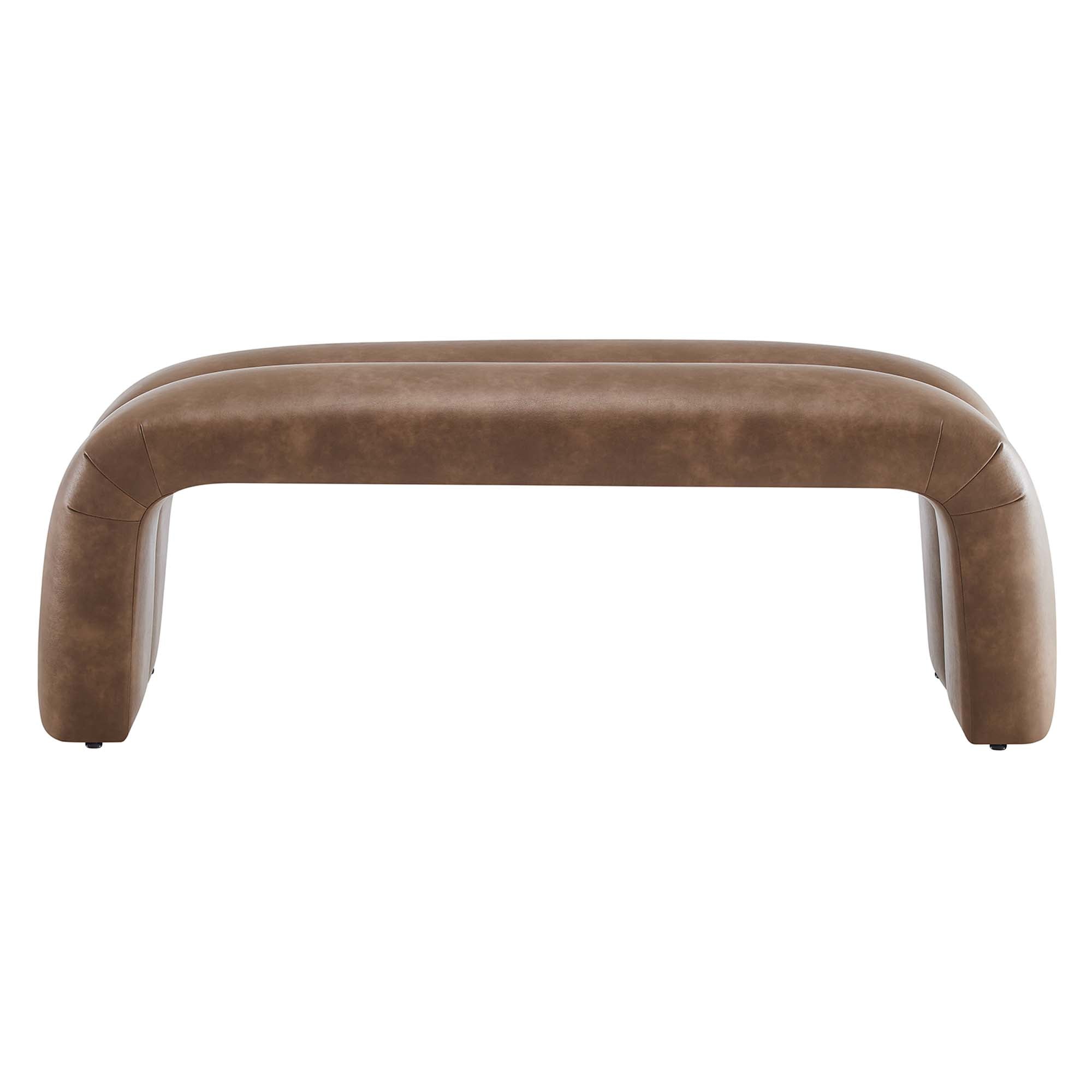 Dax 50.5″ Vegan Leather Upholstered Accent Bench view 8