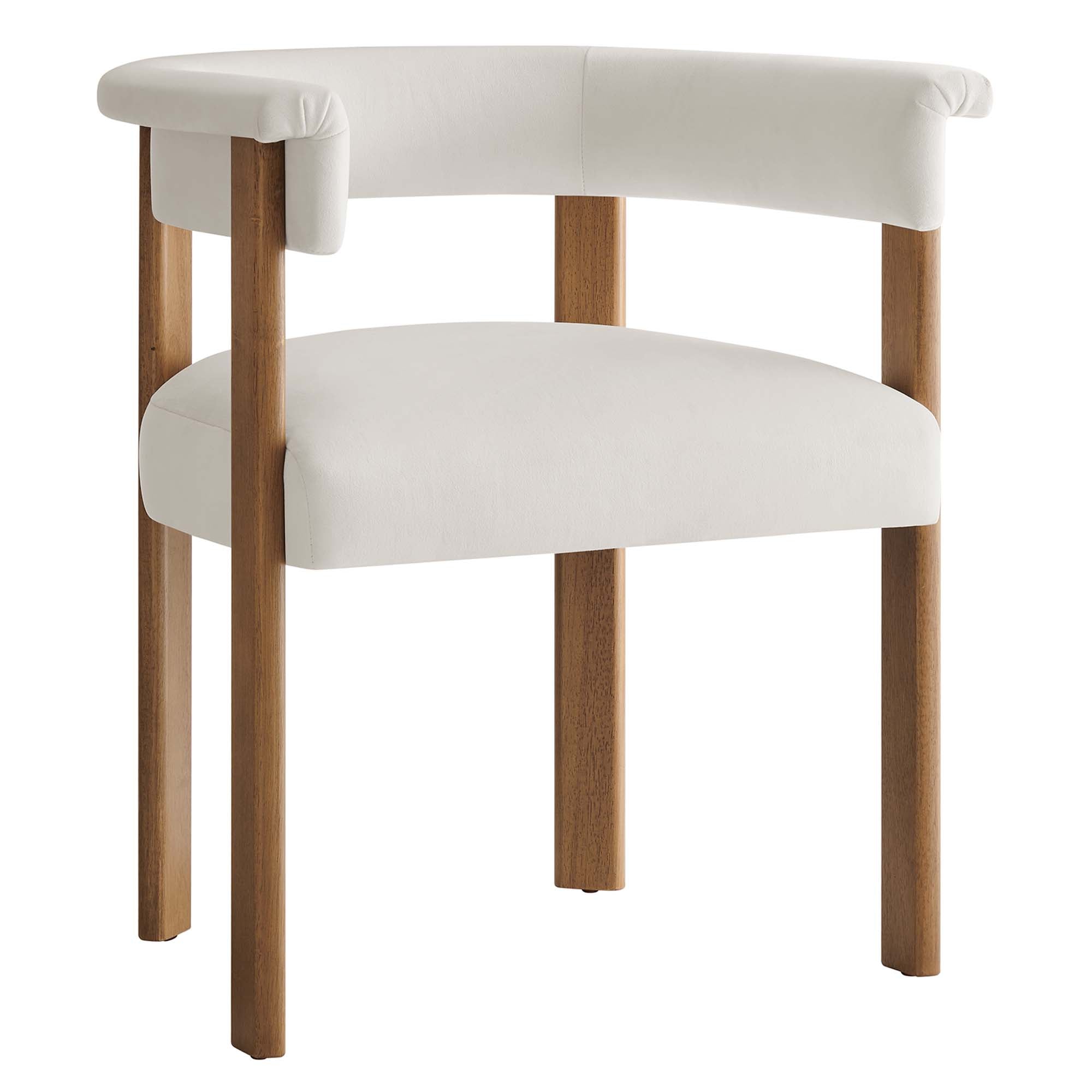 Imogen Performance Velvet Barrel Dining Chairs – Set of 2 view 7