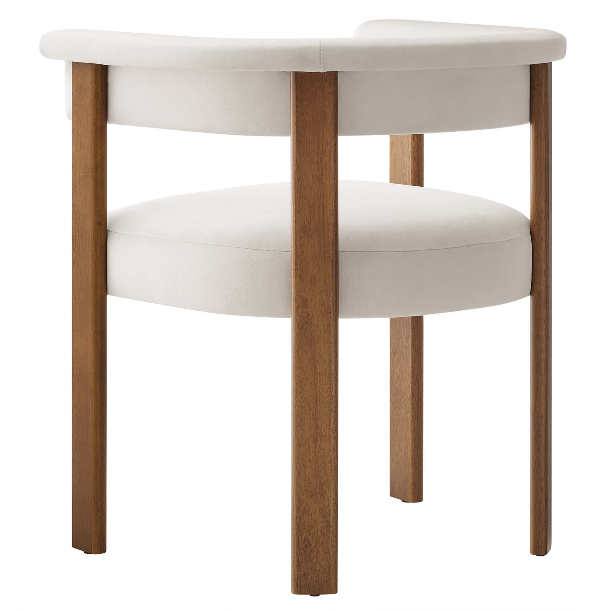Imogen Performance Velvet Barrel Dining Chairs - Set of 2 - Image 9