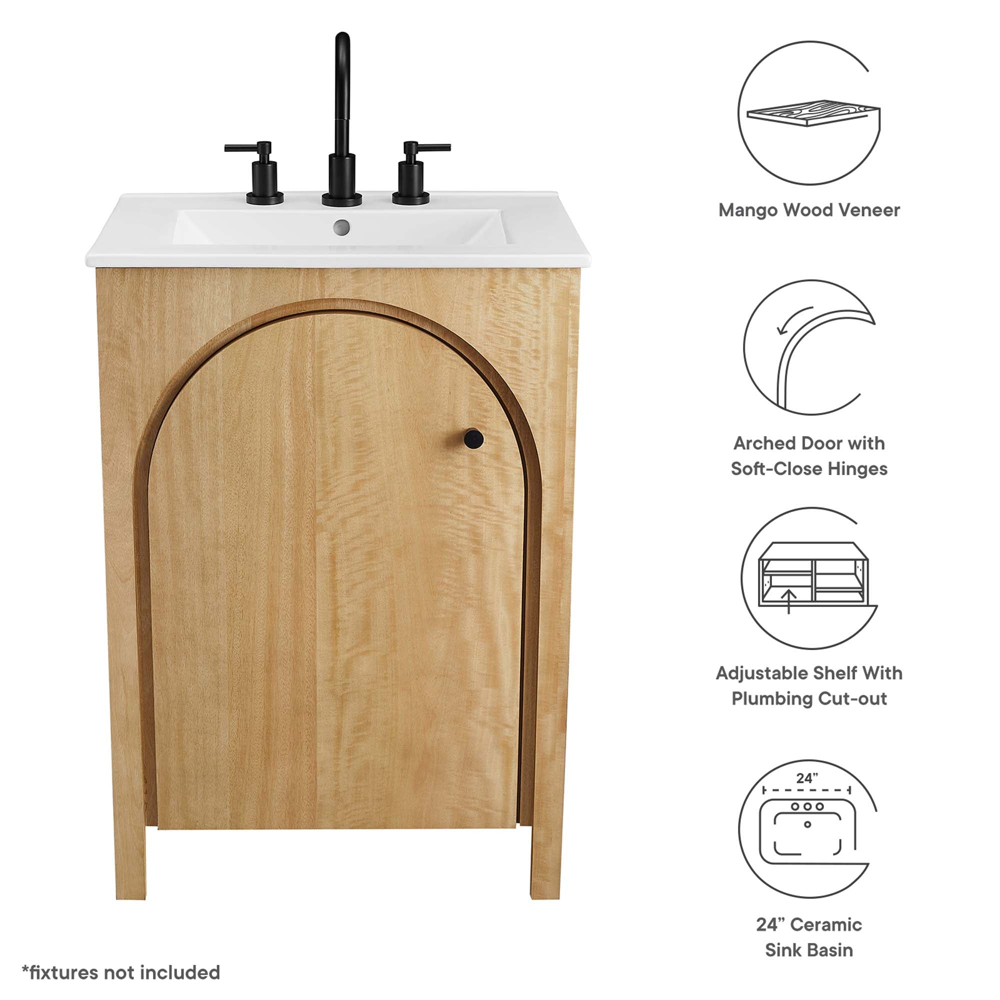 Appia Bathroom Vanity Basin Included view 3
