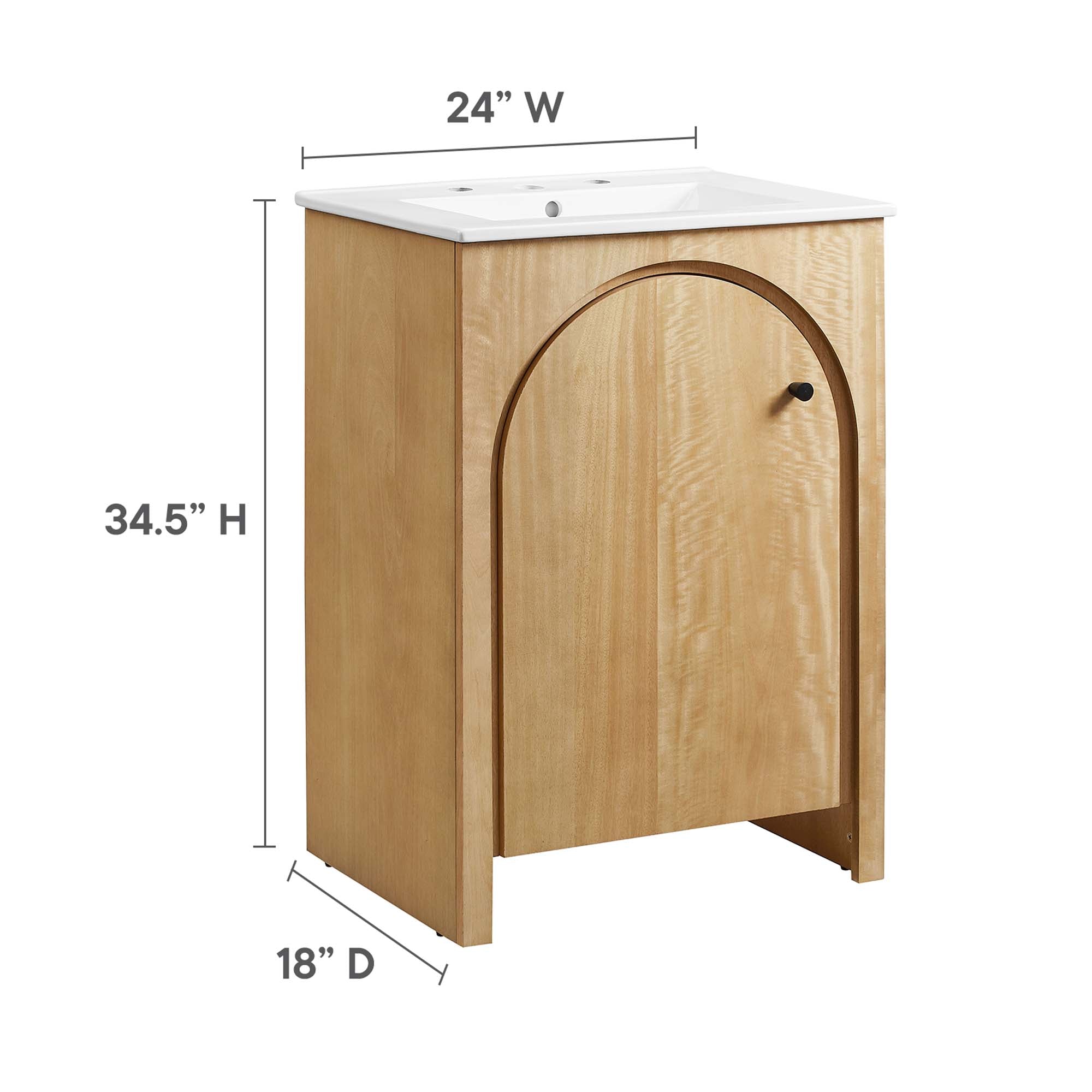Appia Bathroom Vanity Basin Included view 4