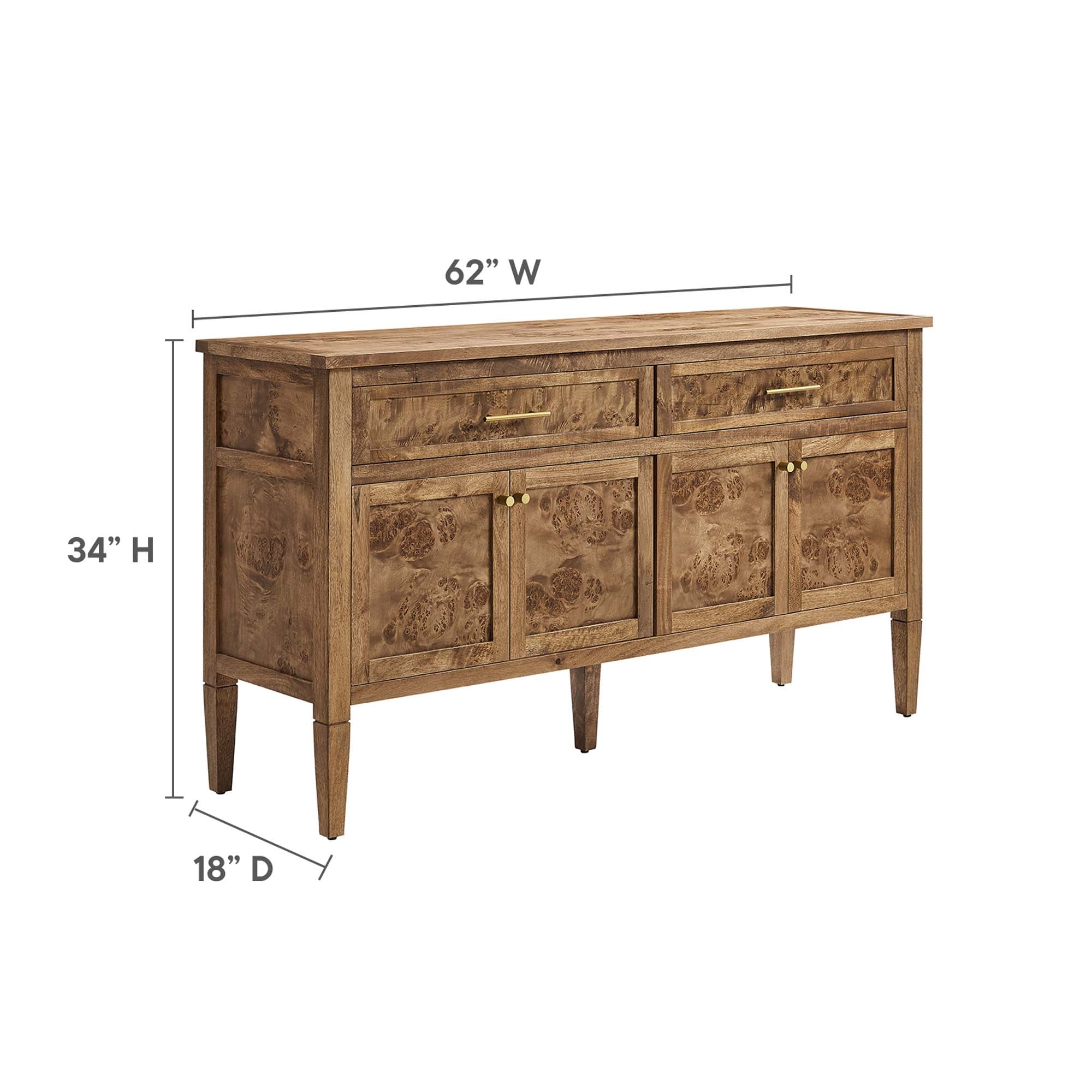 Elysian 62″ Wood Sideboard view 5