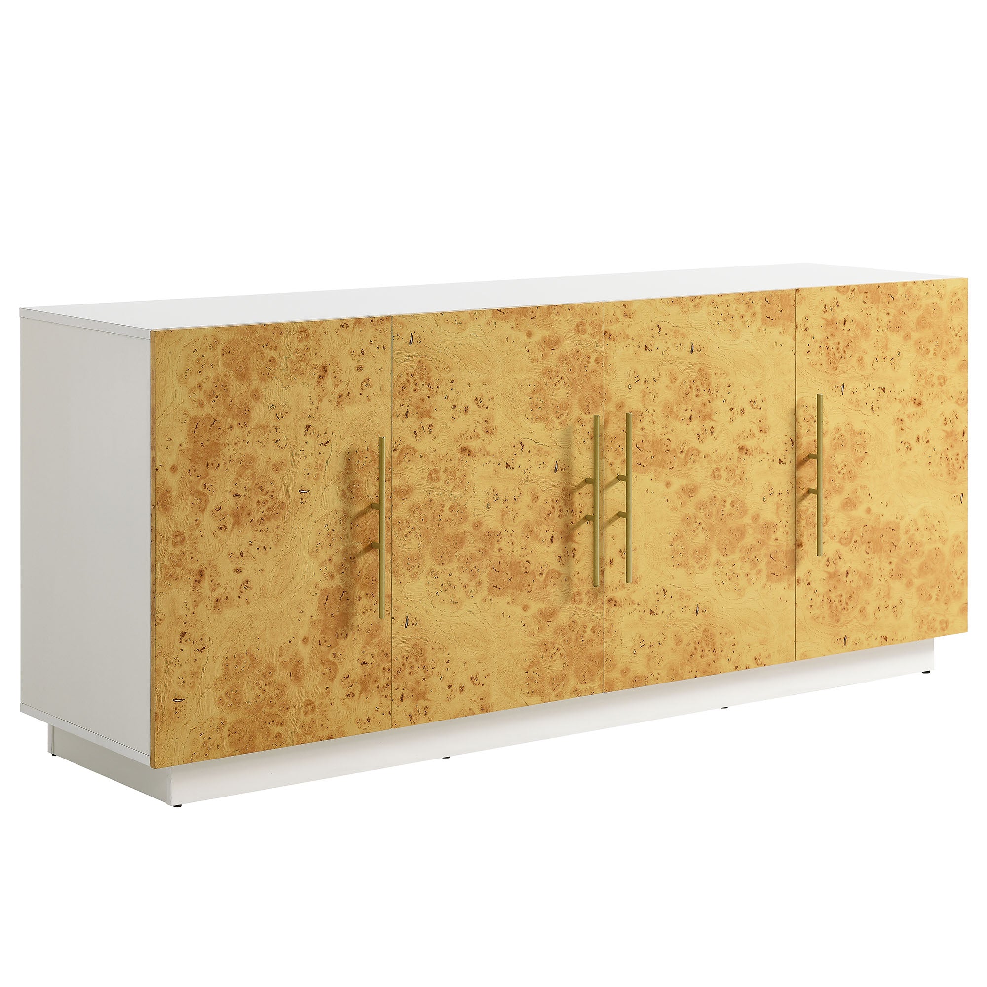 Abel 69 Inch Burl Wood Sideboard Buffet TV Stand view 1