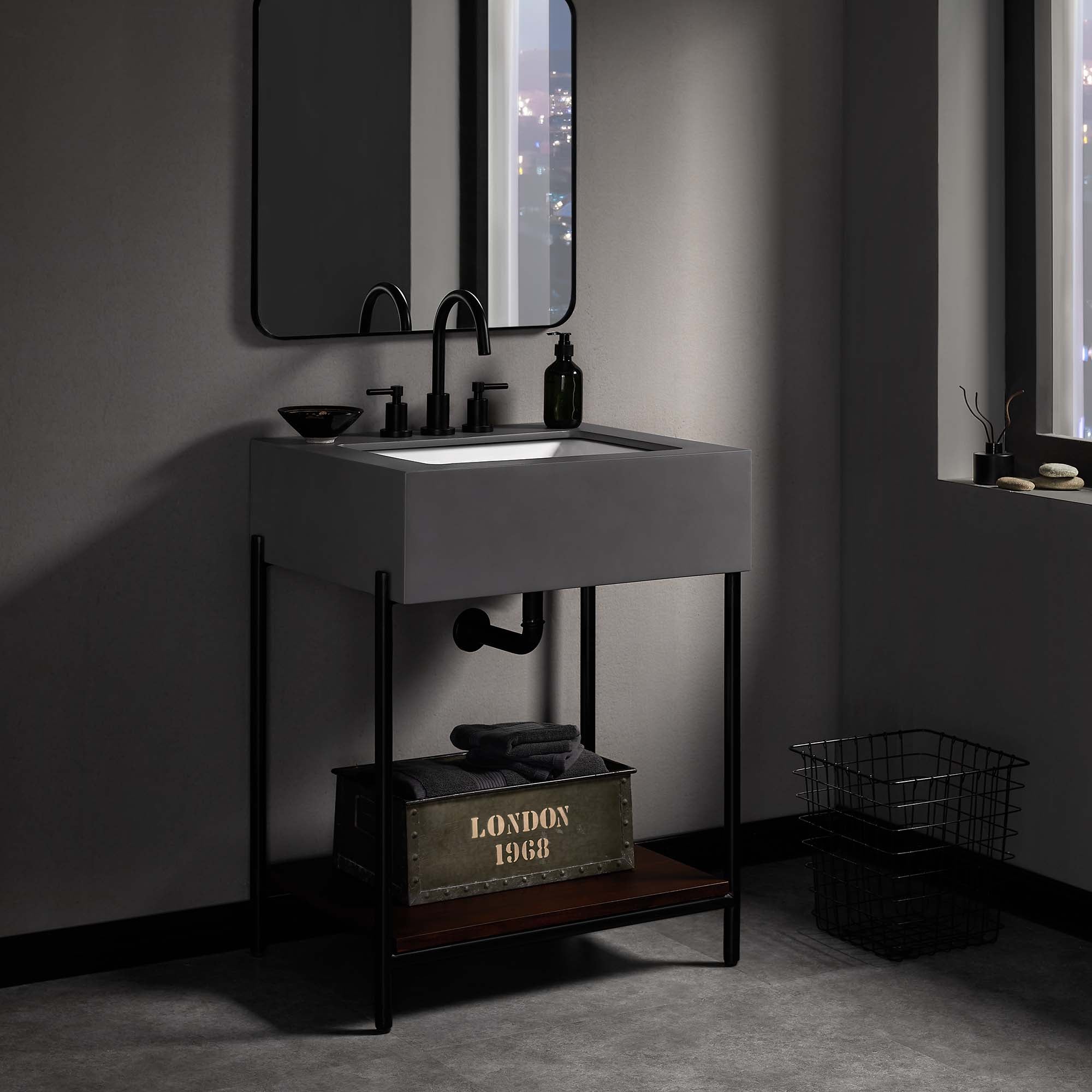 Etch 24″ Bathroom Vanity with Sink view 8