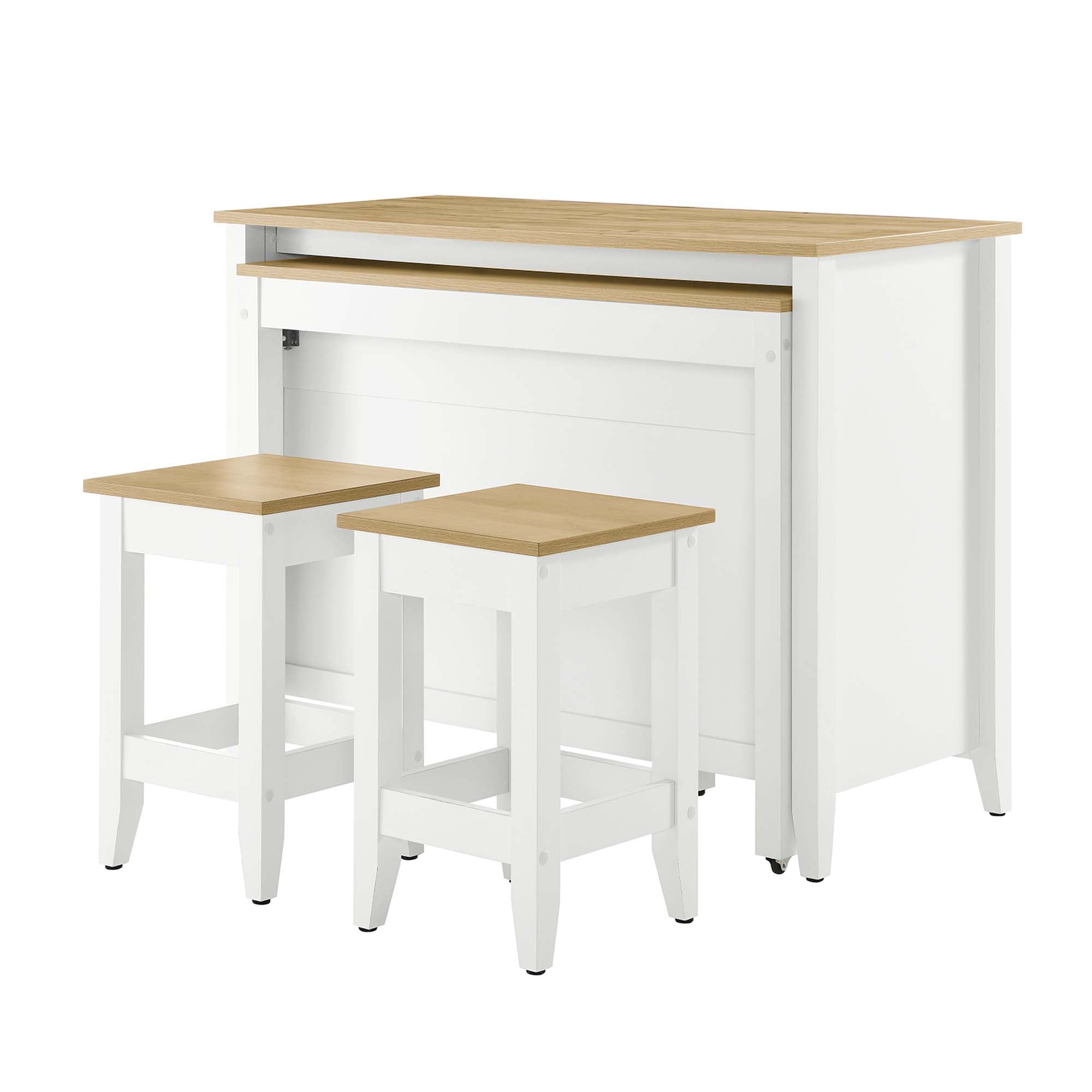 Garland 3-Piece Kitchen Island and Stool Set - Image 10