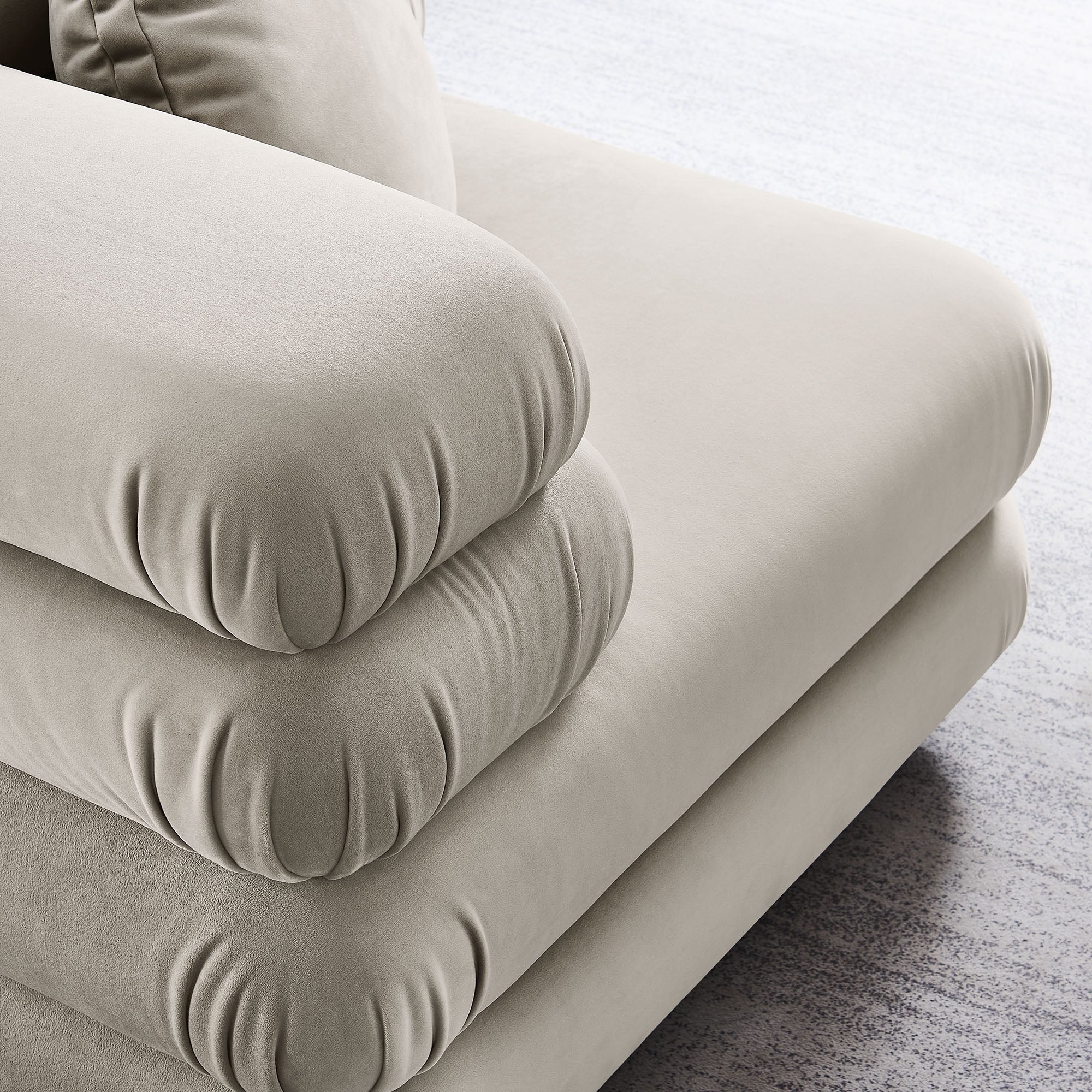 Jubilee Modular Performance Velvet Corner Chair view 7