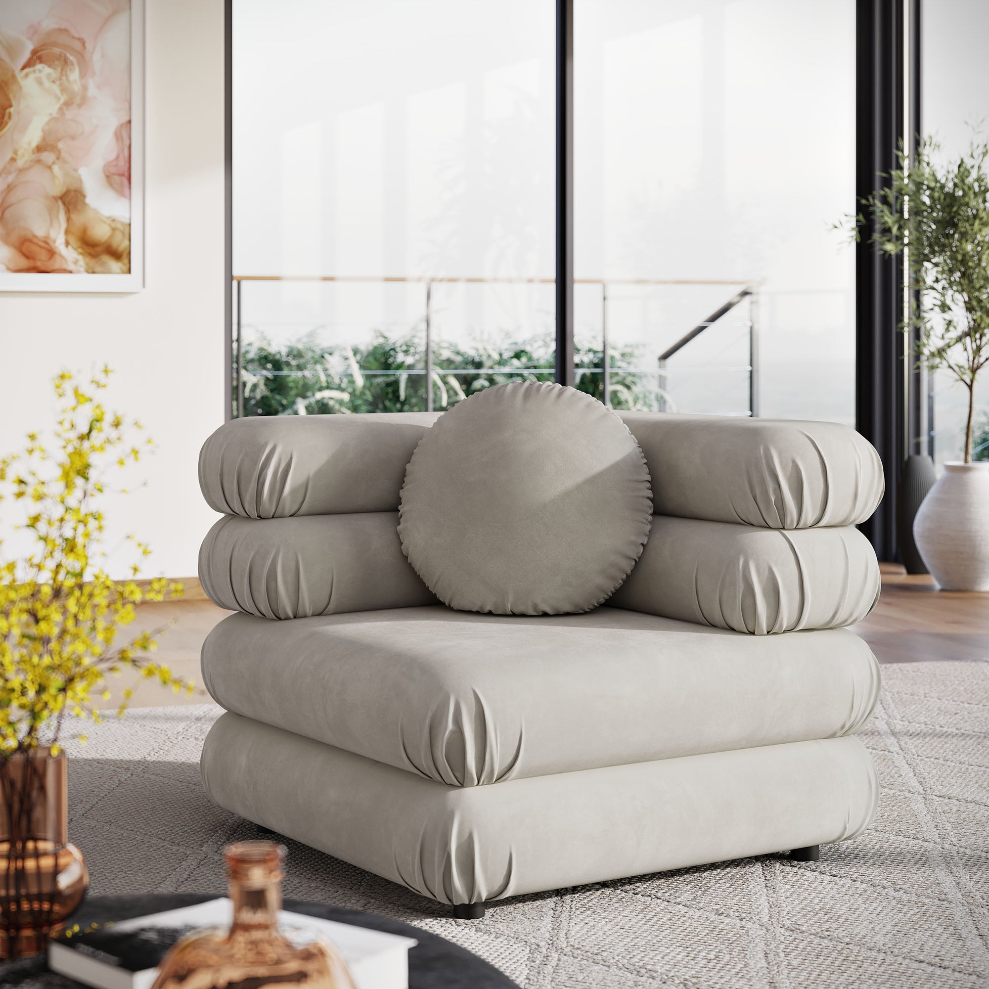 Jubilee Modular Performance Velvet Corner Chair view 5
