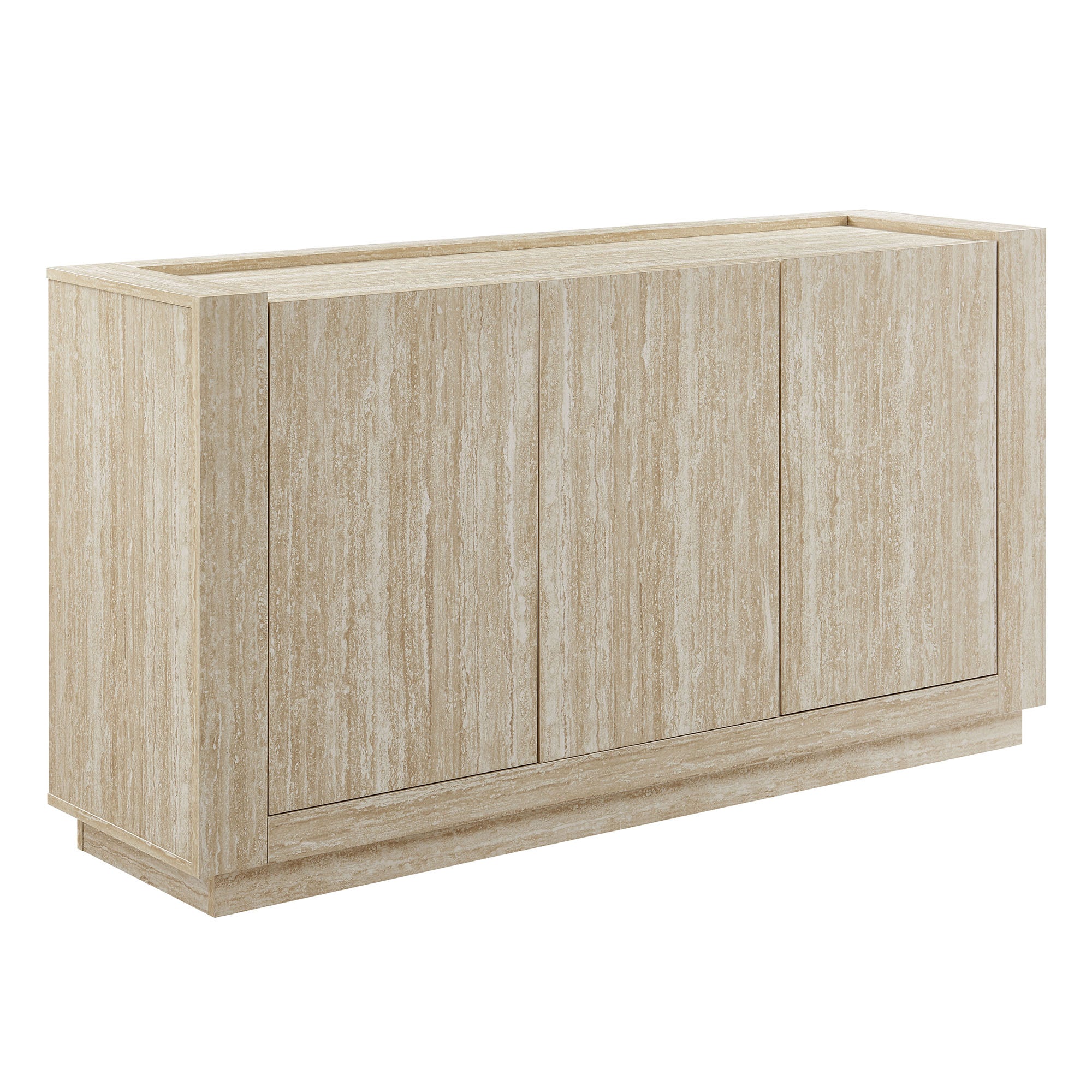 Hollis 59″ Travertine Sideboard view 1