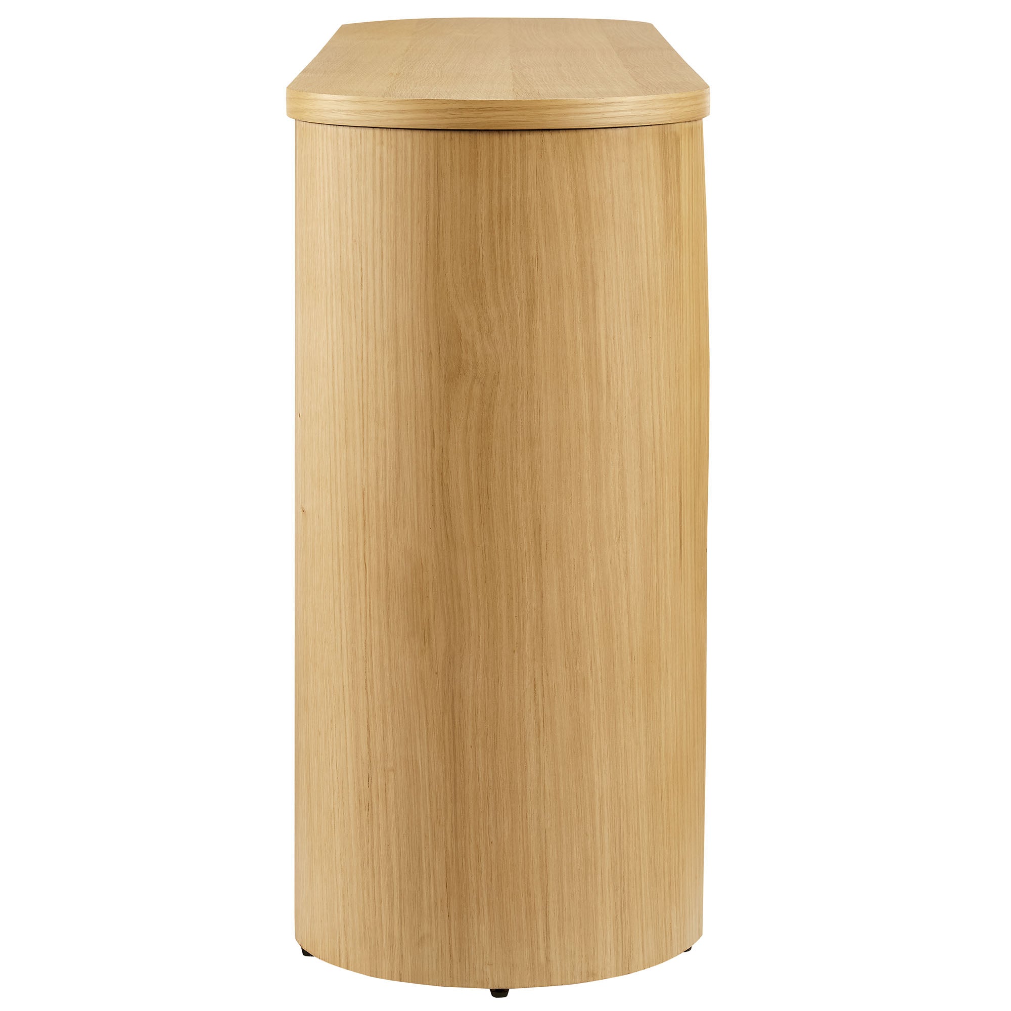Aspect Oval Wood Entryway Console Table view 7