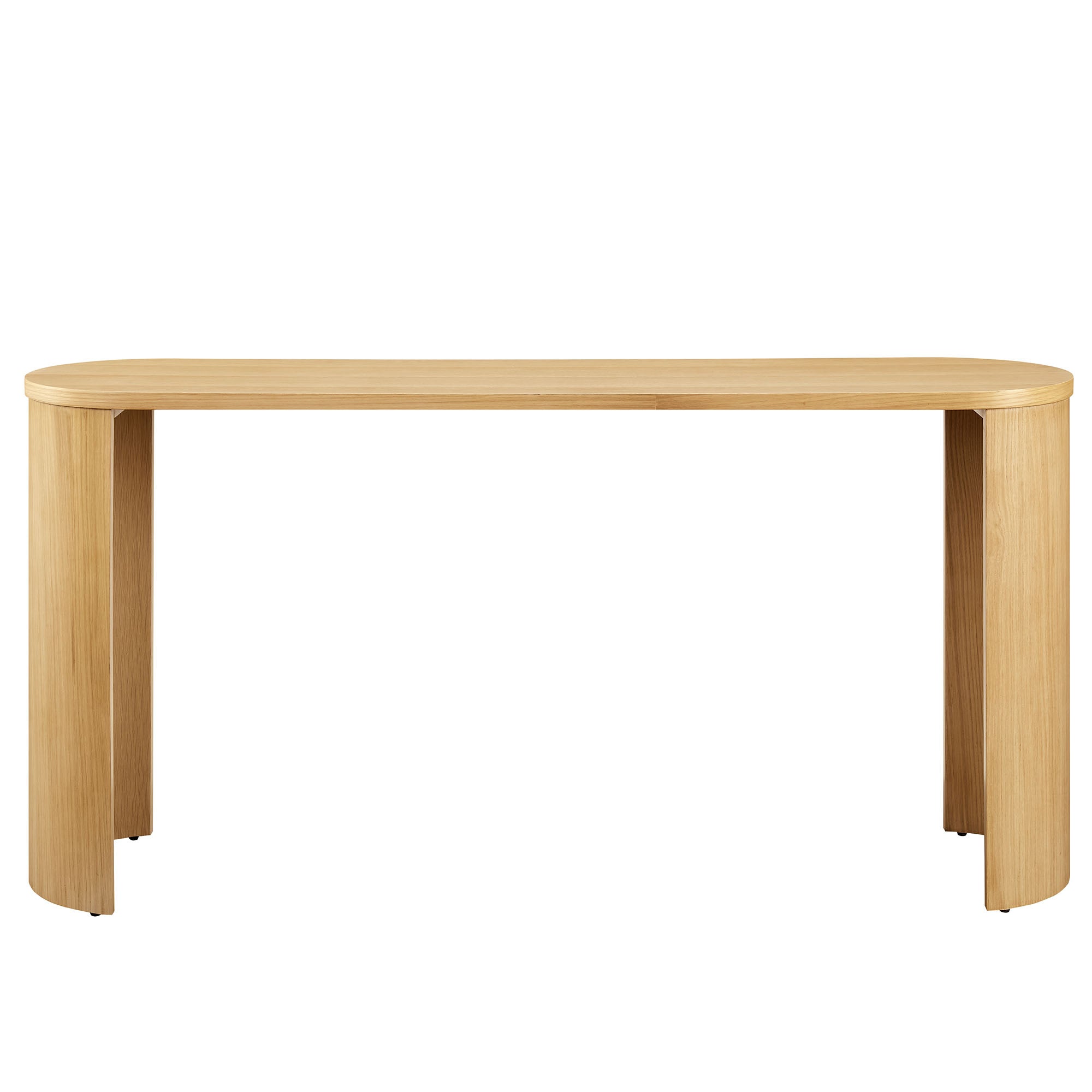 Aspect Oval Wood Entryway Console Table view 8