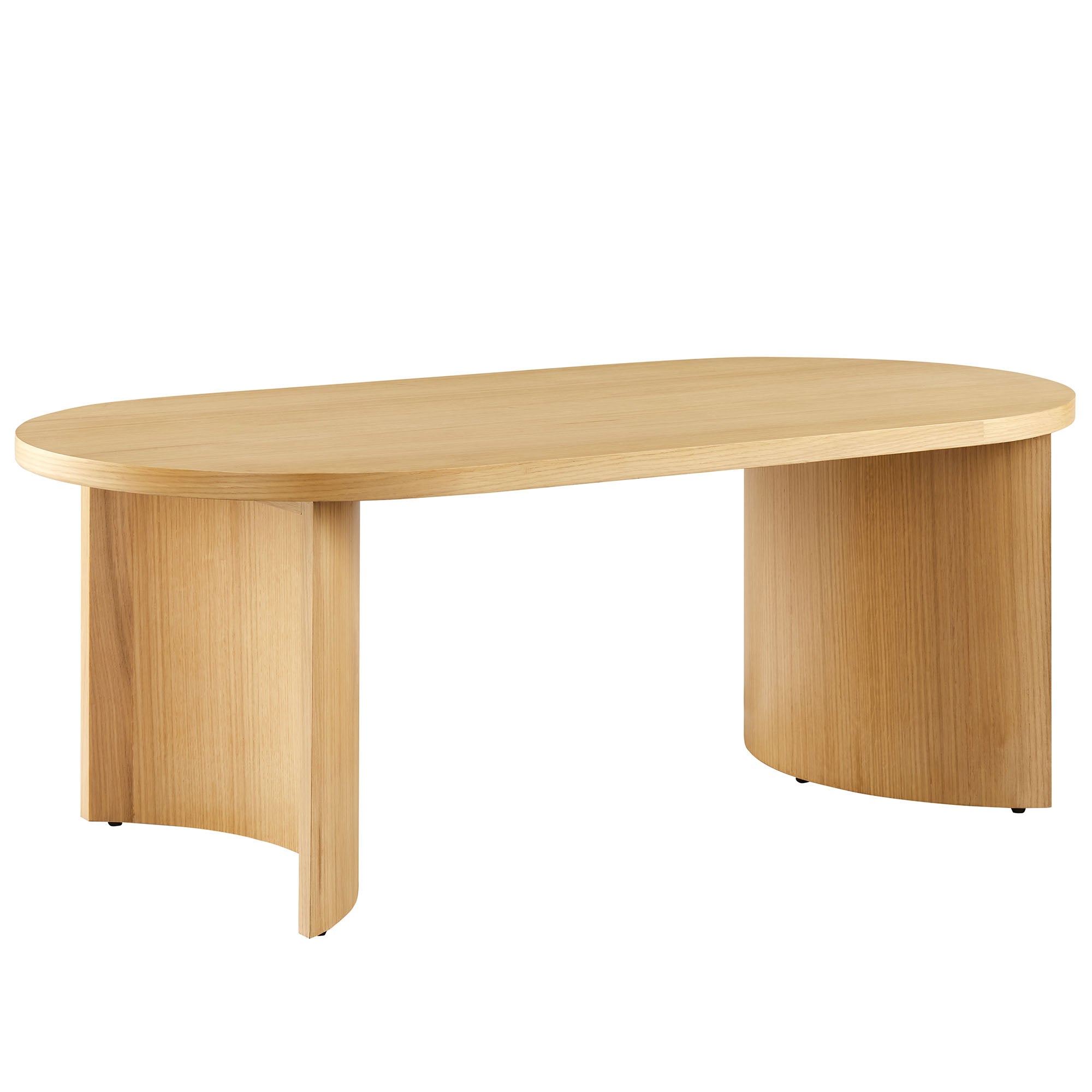 Aspect Oval Wood Coffee Table view 6