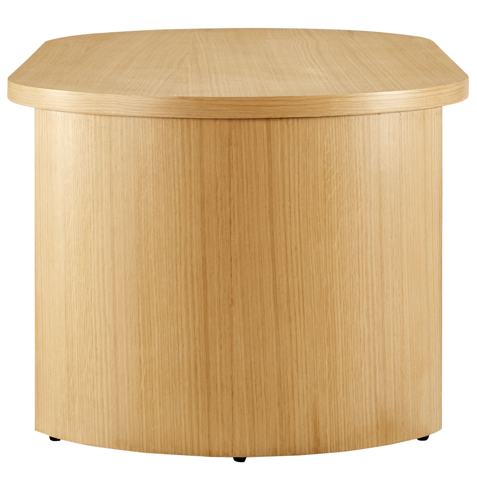 Aspect Oval Wood Coffee Table view 7