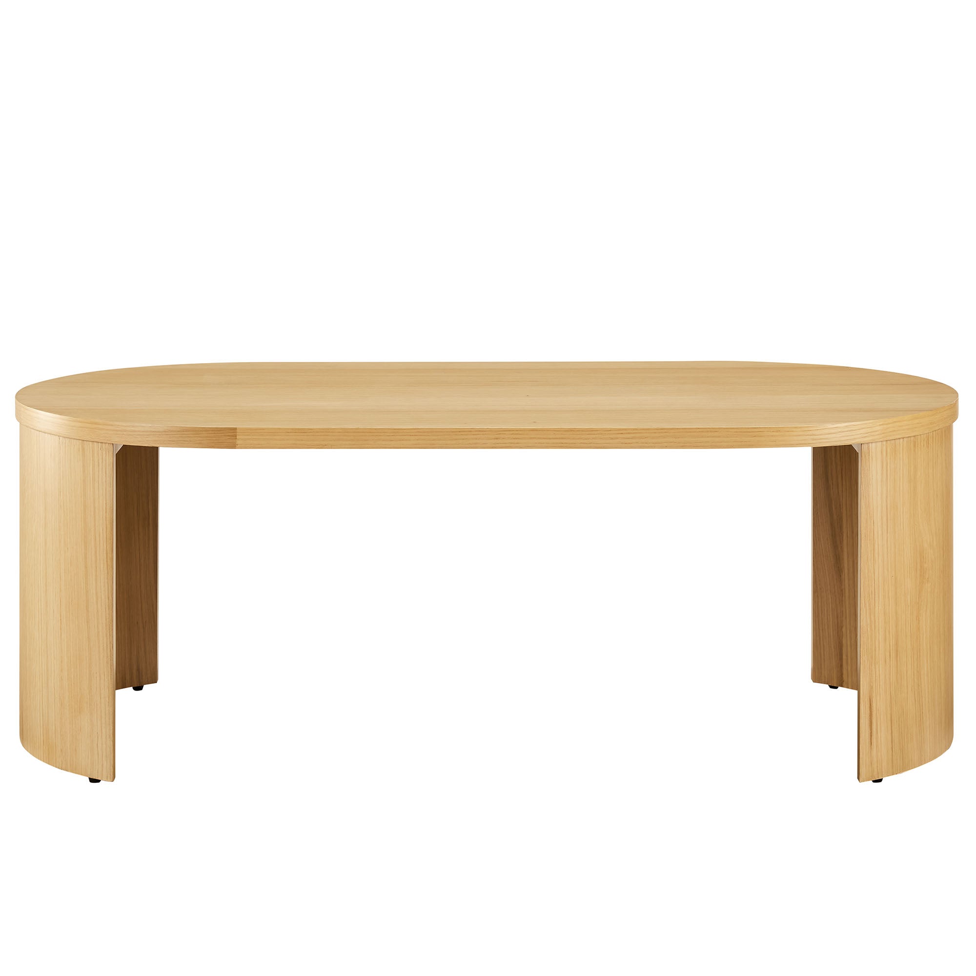 Aspect Oval Wood Coffee Table view 8