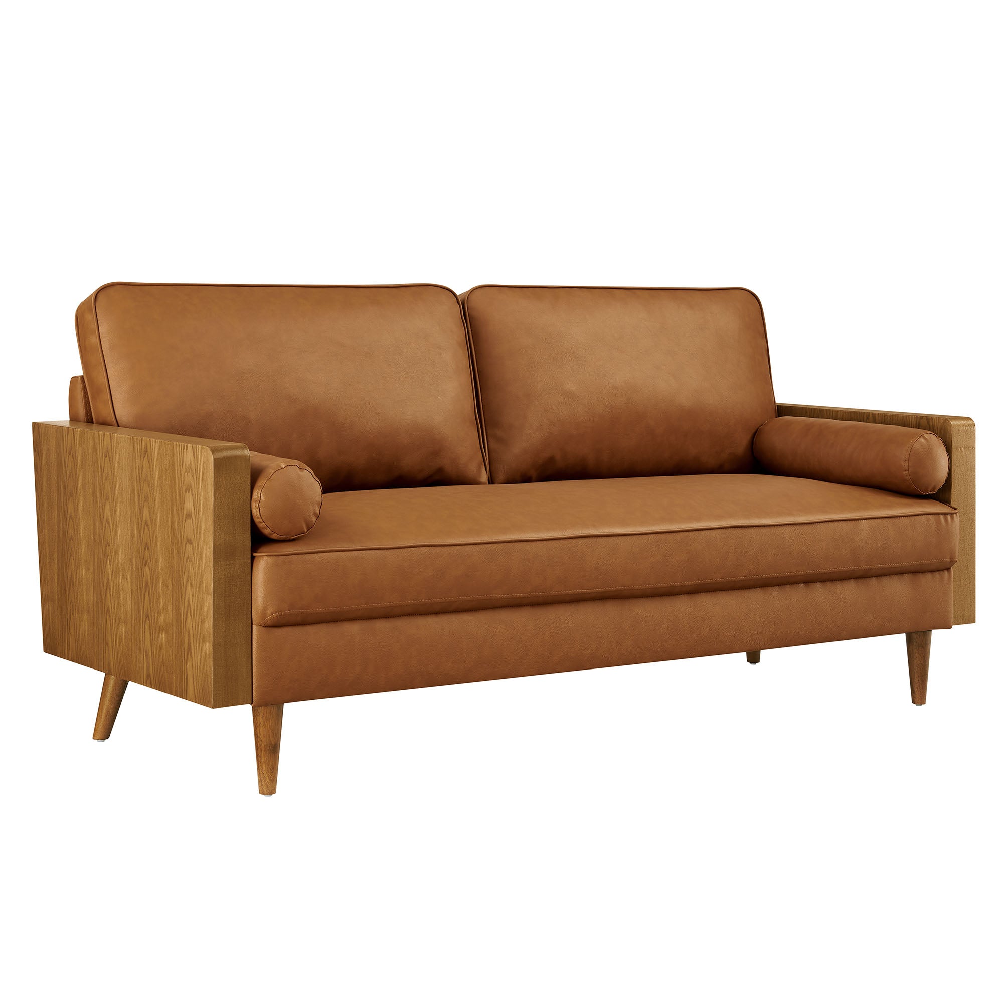Kellan Vegan Leather Sofa view 1