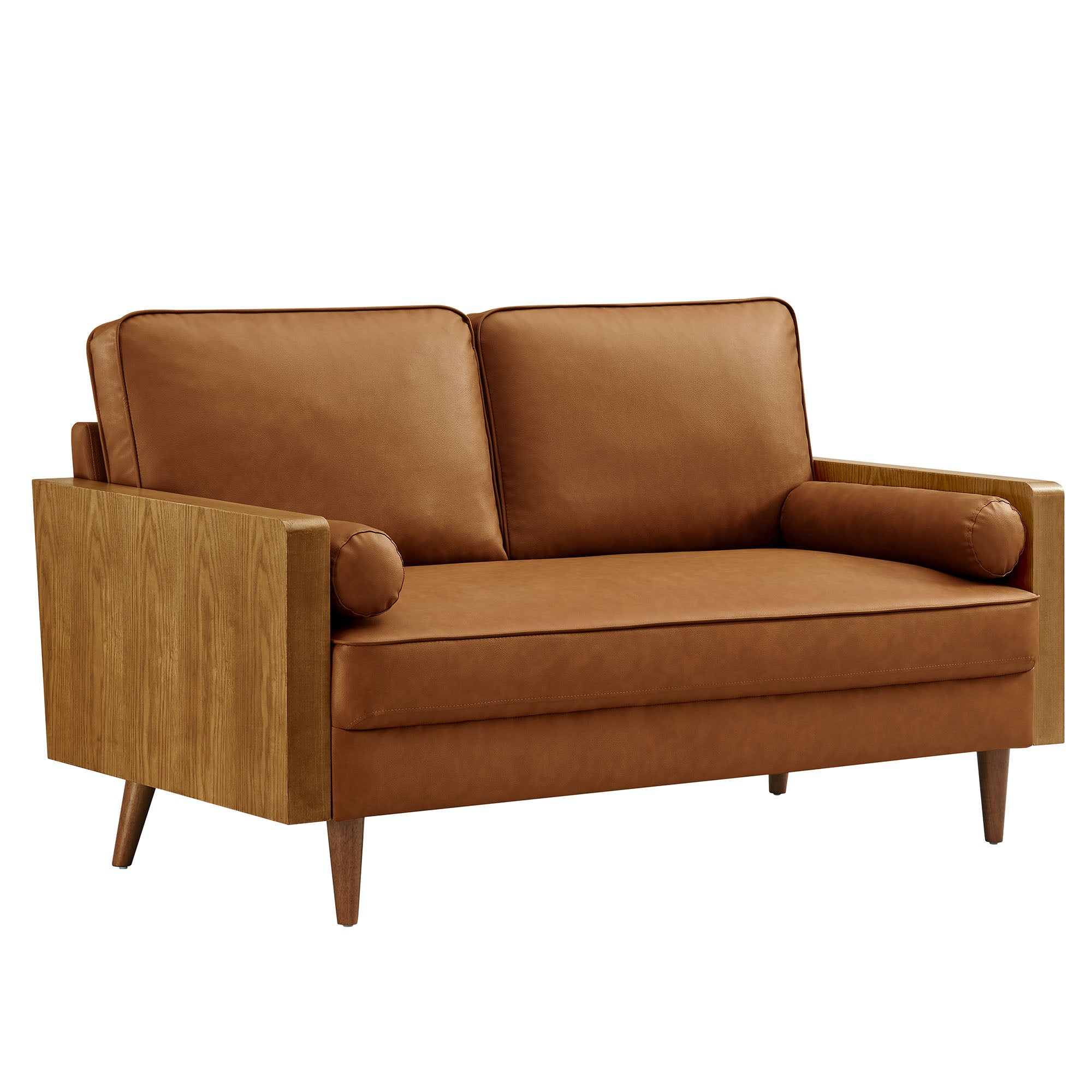 Kellan Vegan Leather Loveseat view 1