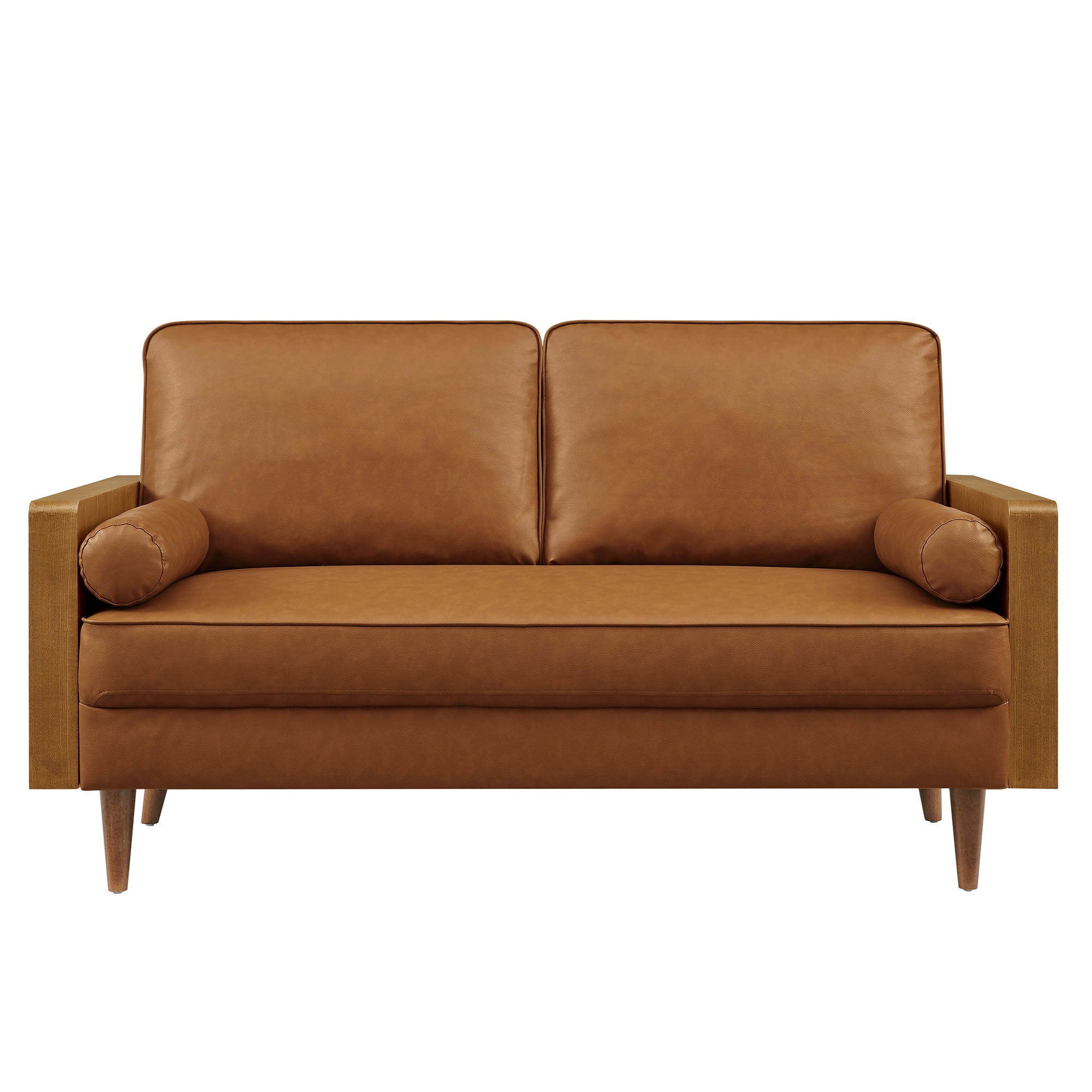 Kellan Vegan Leather Loveseat view 8