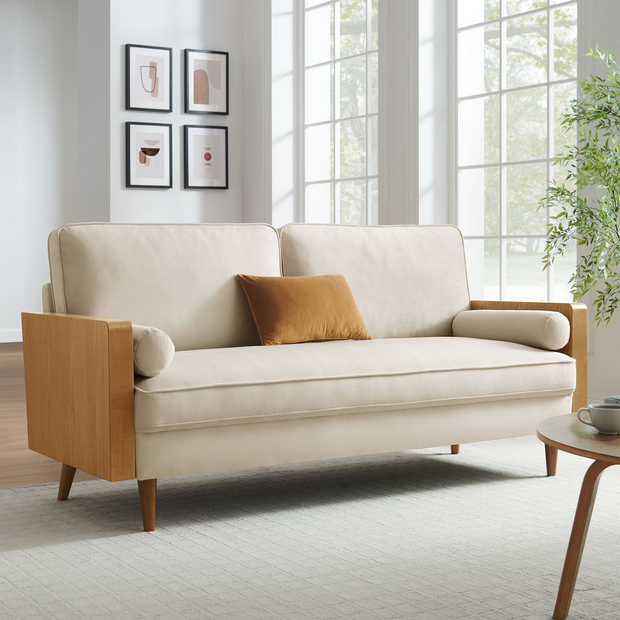 Kellan Performance Velvet Sofa view 2