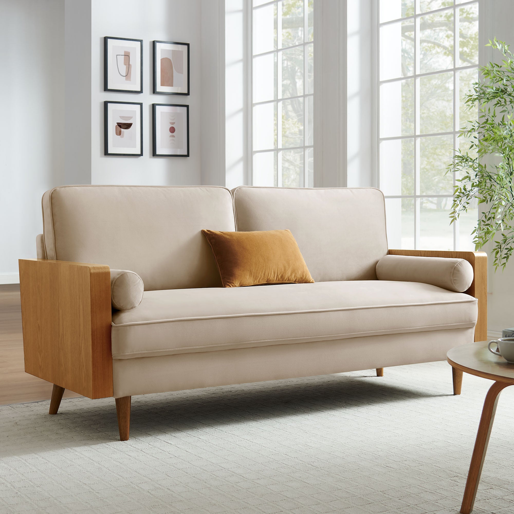 Kellan Performance Velvet Sofa - Image 10