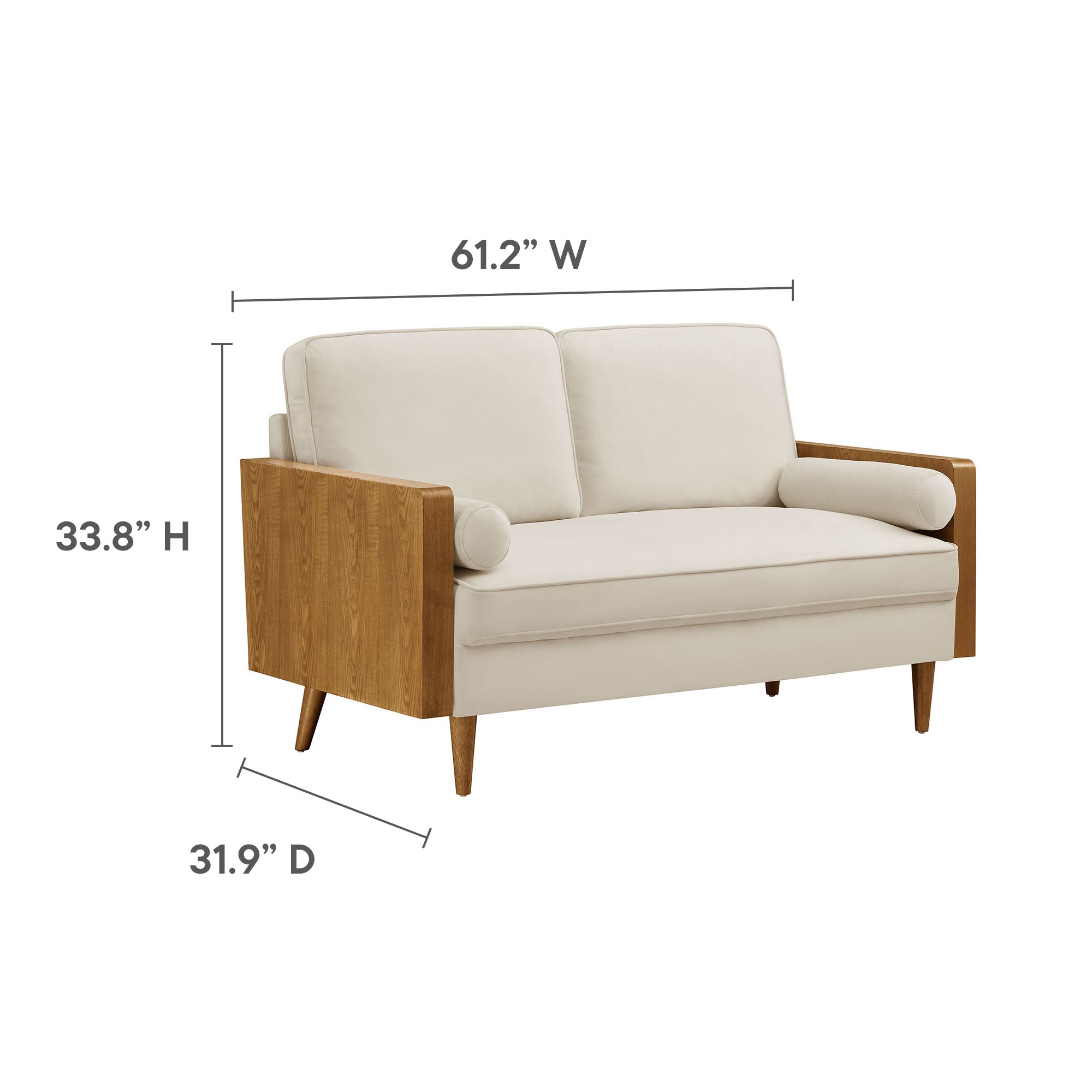 Kellan Performance Velvet Loveseat view 4
