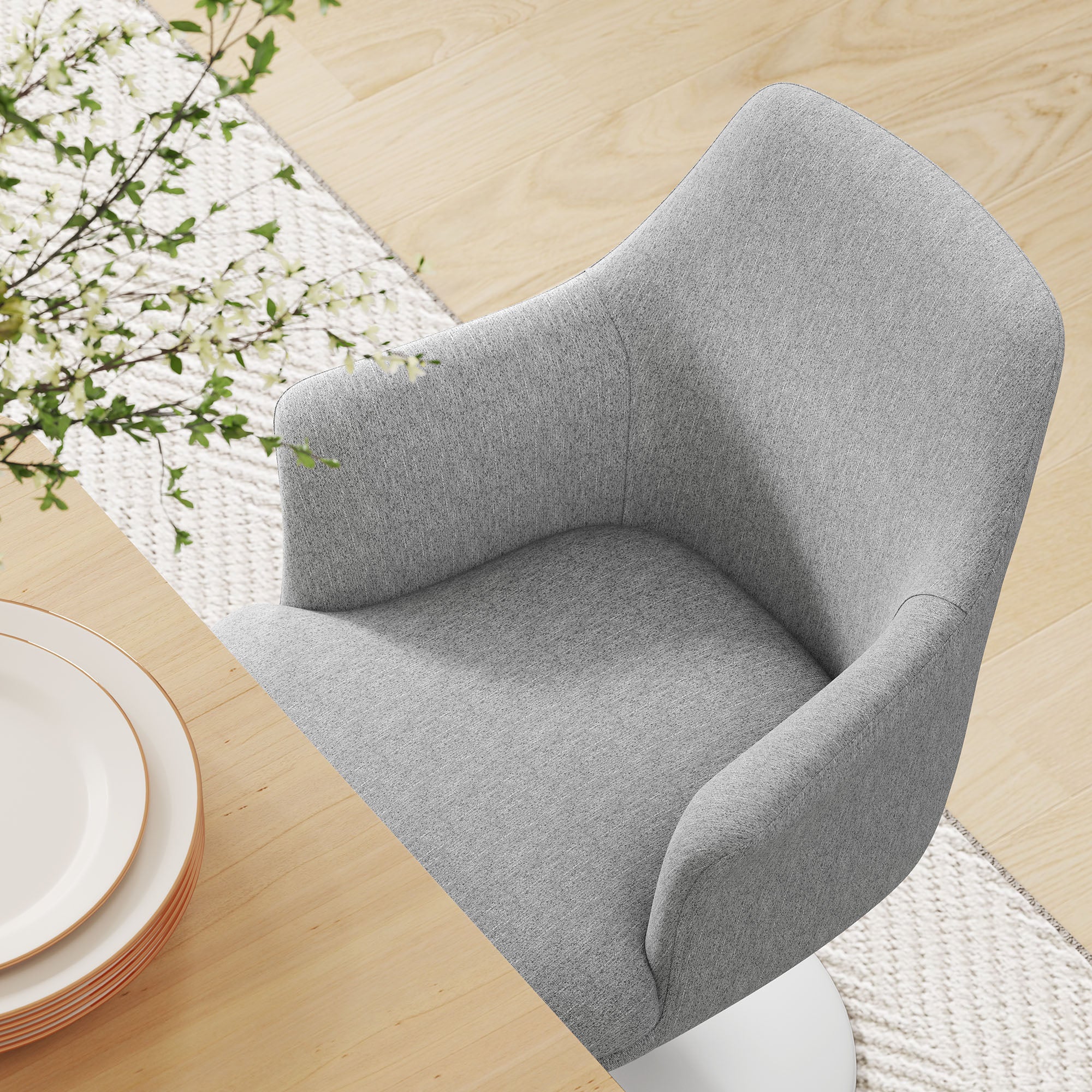 Lippa Swivel Dining Armchair view 6