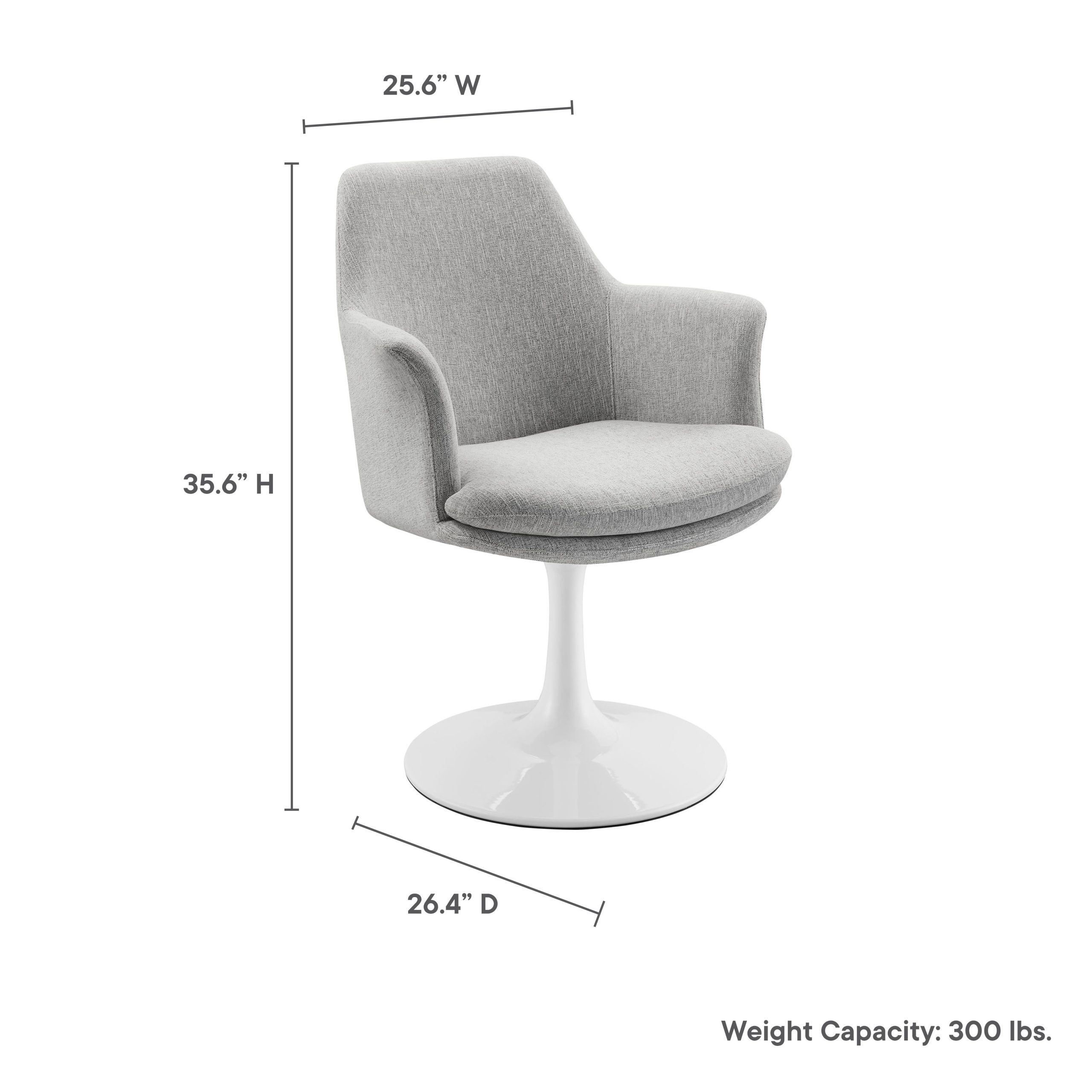 Lippa Swivel Dining Armchair view 4