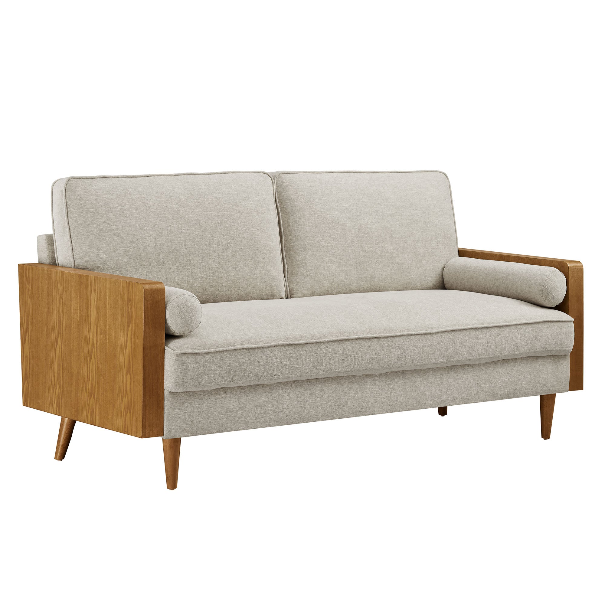 Kellan Heathered Fabric Upholstered Sofa view 1