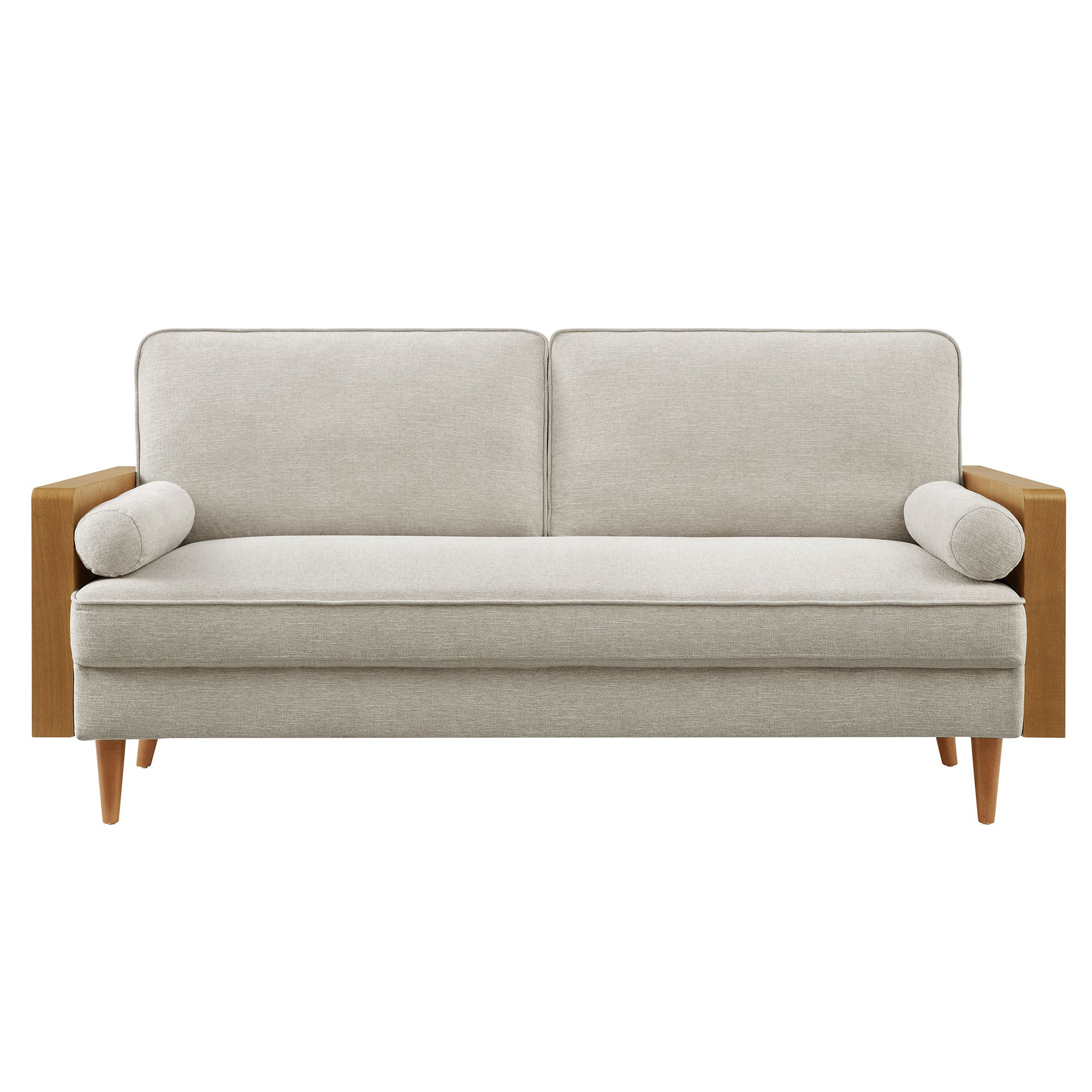 Kellan Heathered Fabric Upholstered Sofa view 8