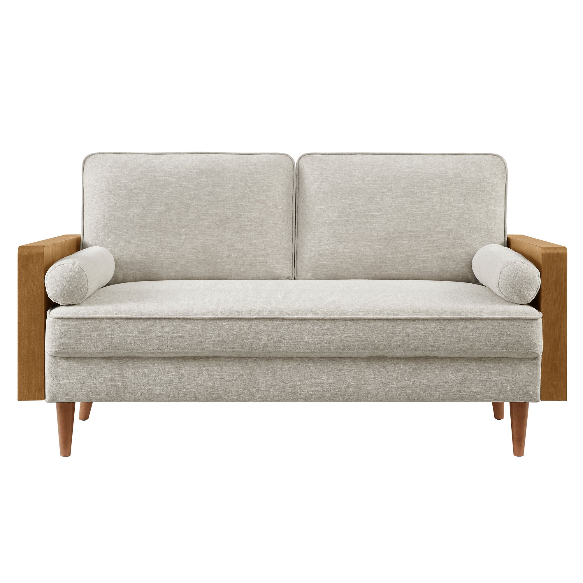 Kellan Heathered Weave Fabric Loveseat view 8