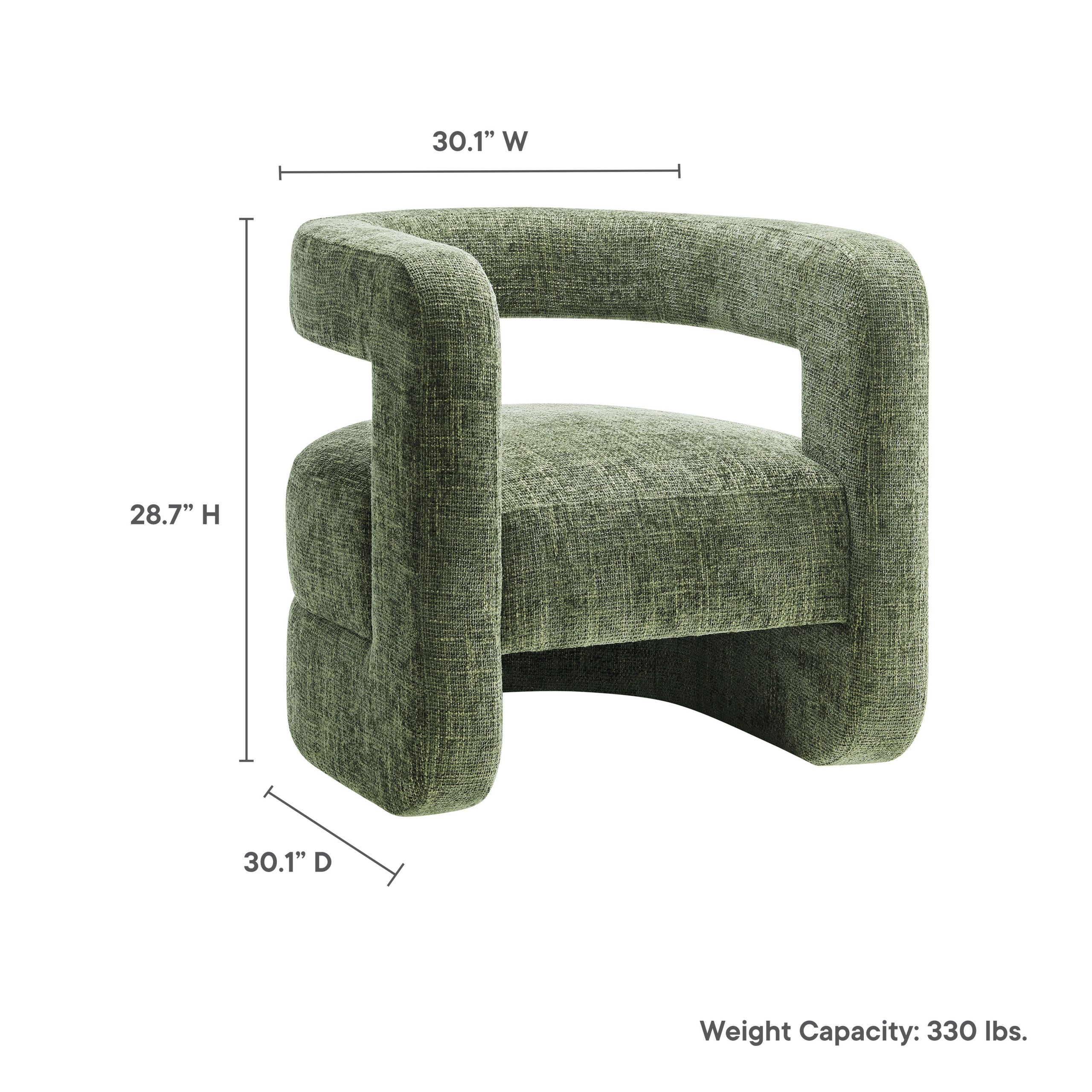Jaylin Upholstered Chenille Accent Chair view 5