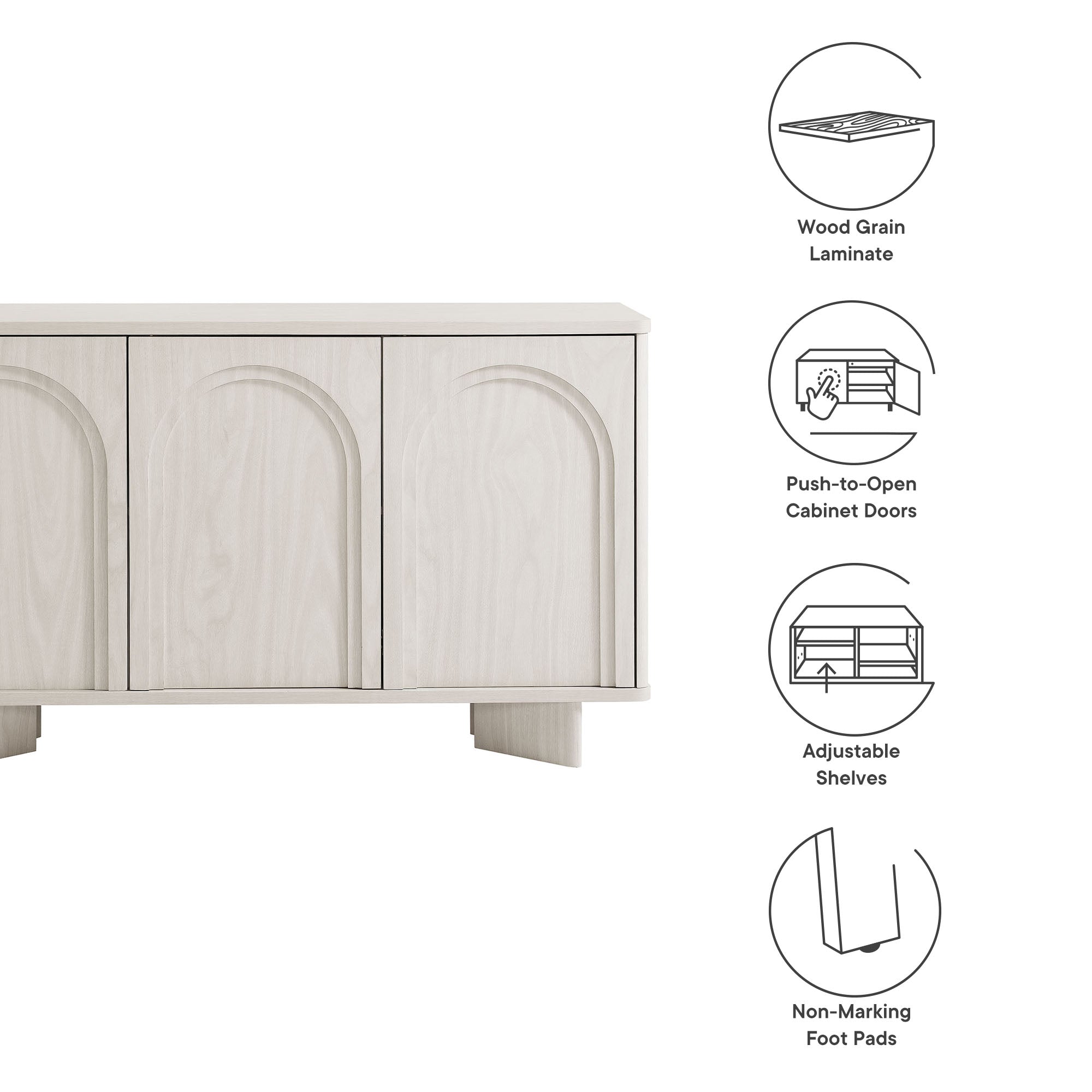 Flux Arched 3-Door Sideboard view 3
