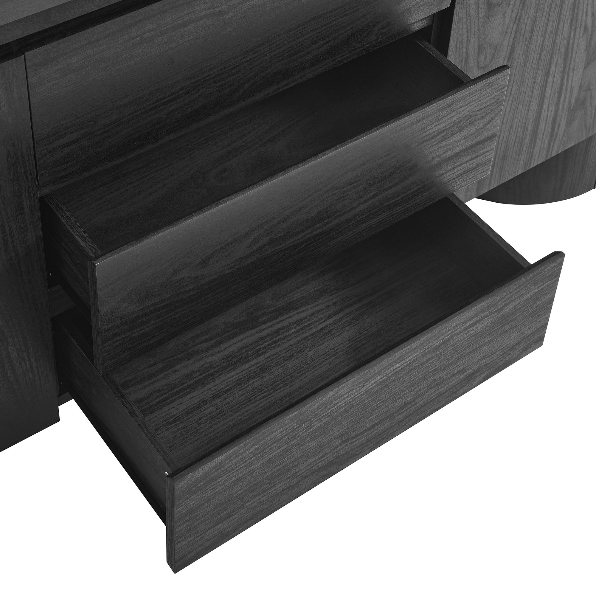 Duval 71" Rounded Sideboard Storage Cabinet - Image 10