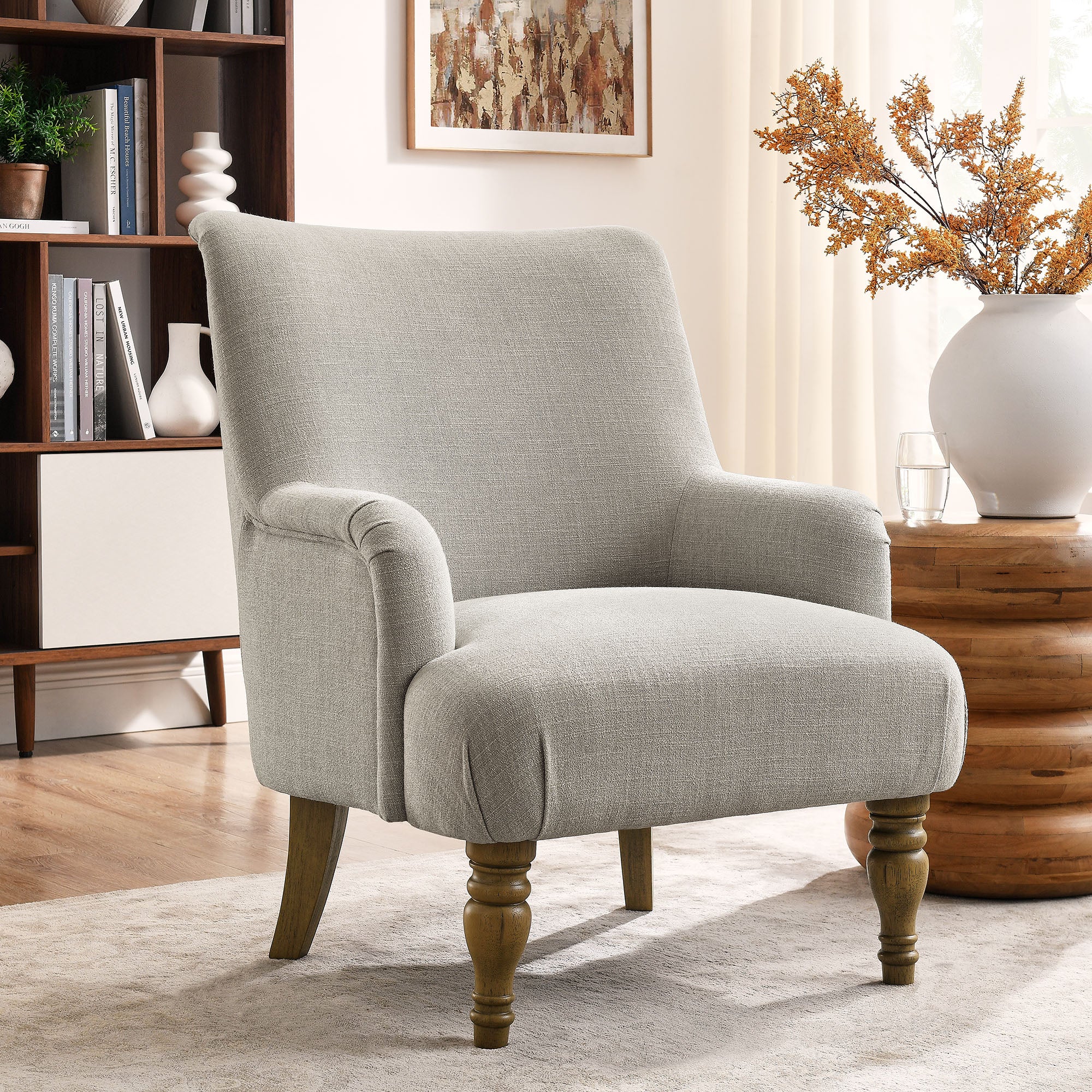 Ellington Fabric Upholstered Accent Armchair view 2