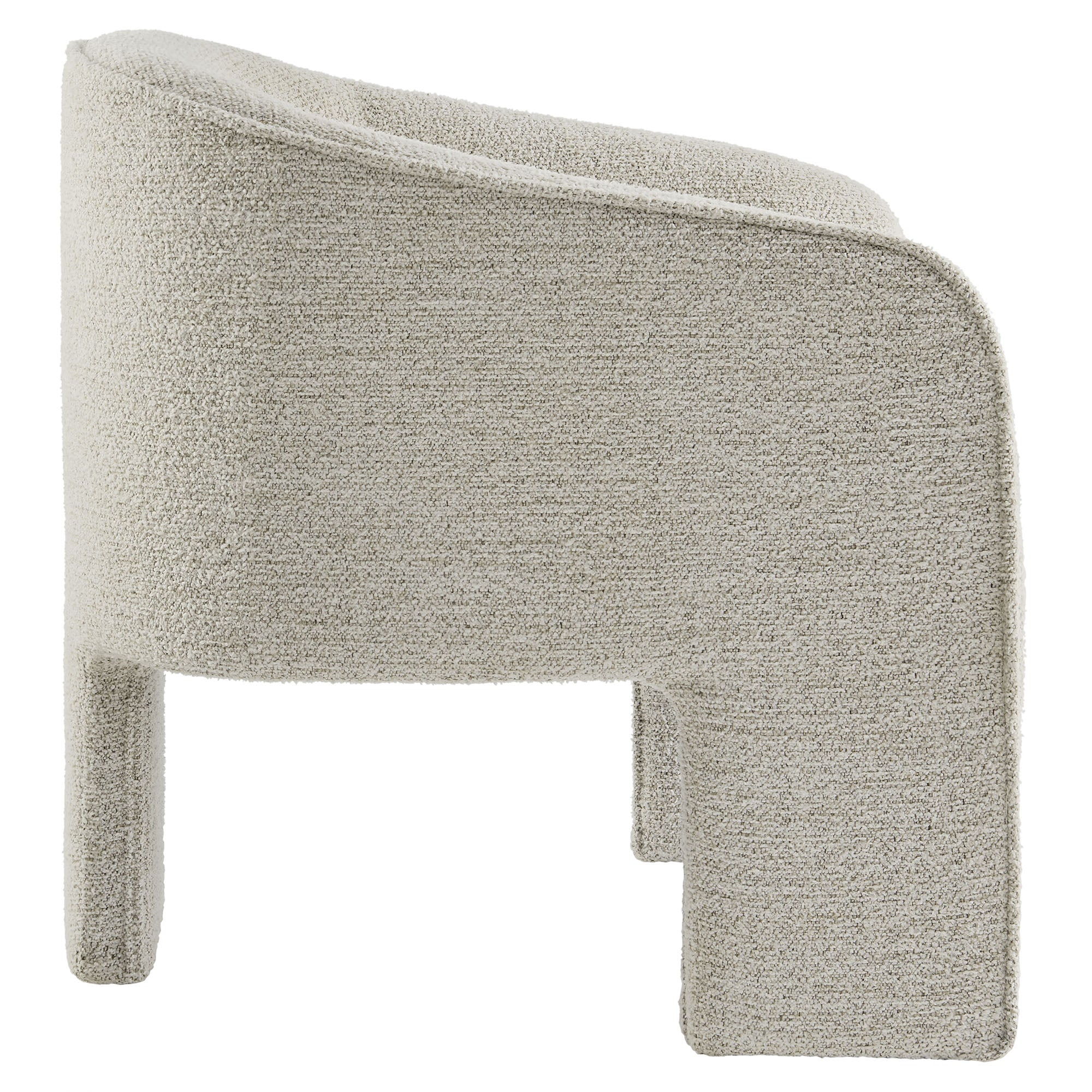 Greer Boucle Fabric Upholstered Accent Armchair view 6