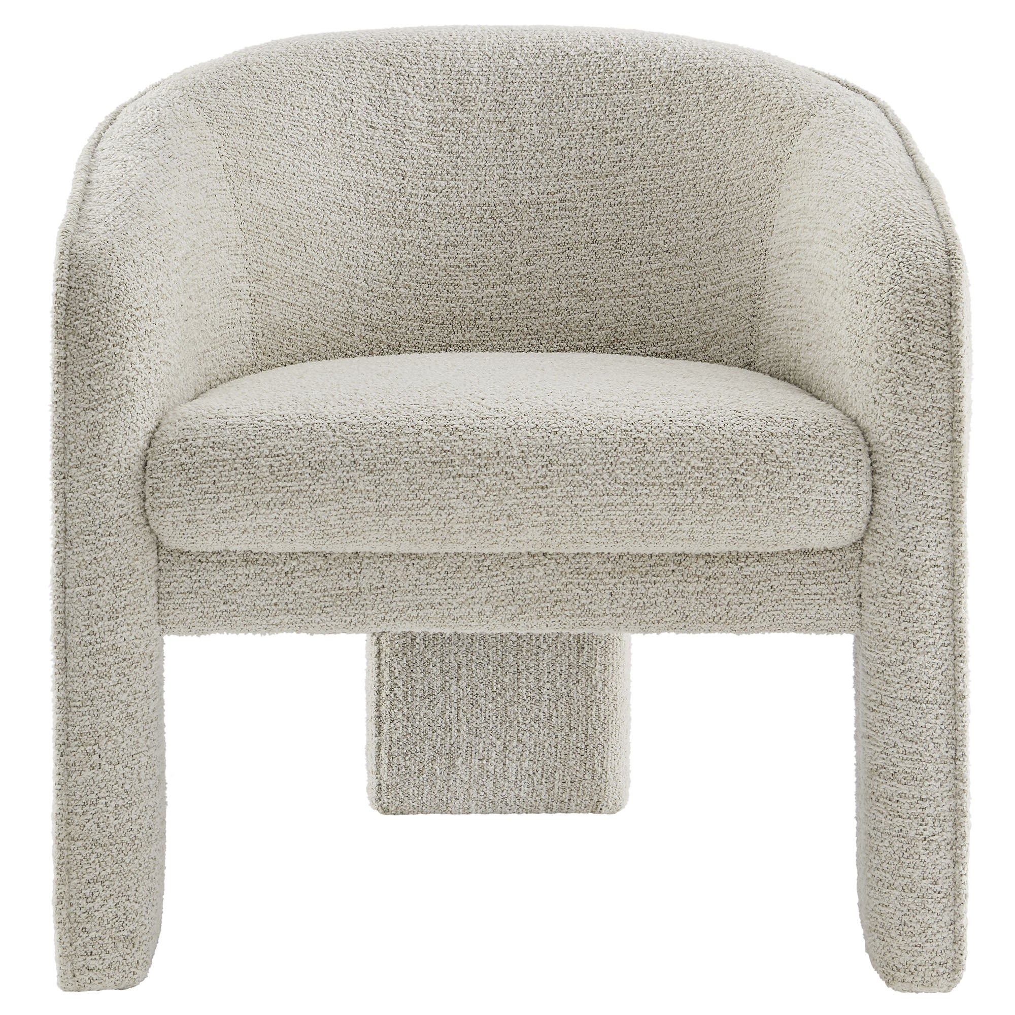 Greer Boucle Fabric Upholstered Accent Armchair view 8