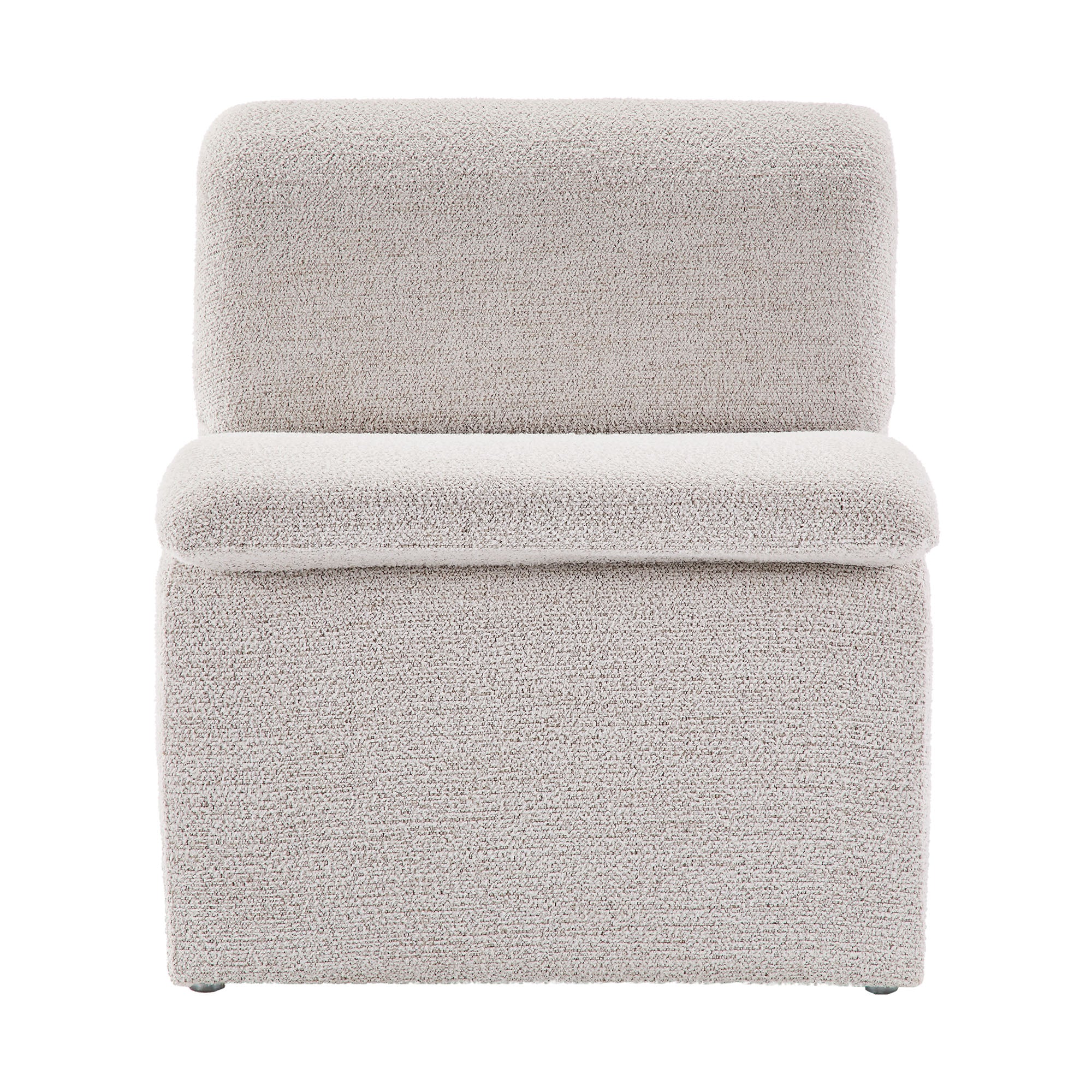 Lume Boucle Upholstered Armless Accent Chair view 6