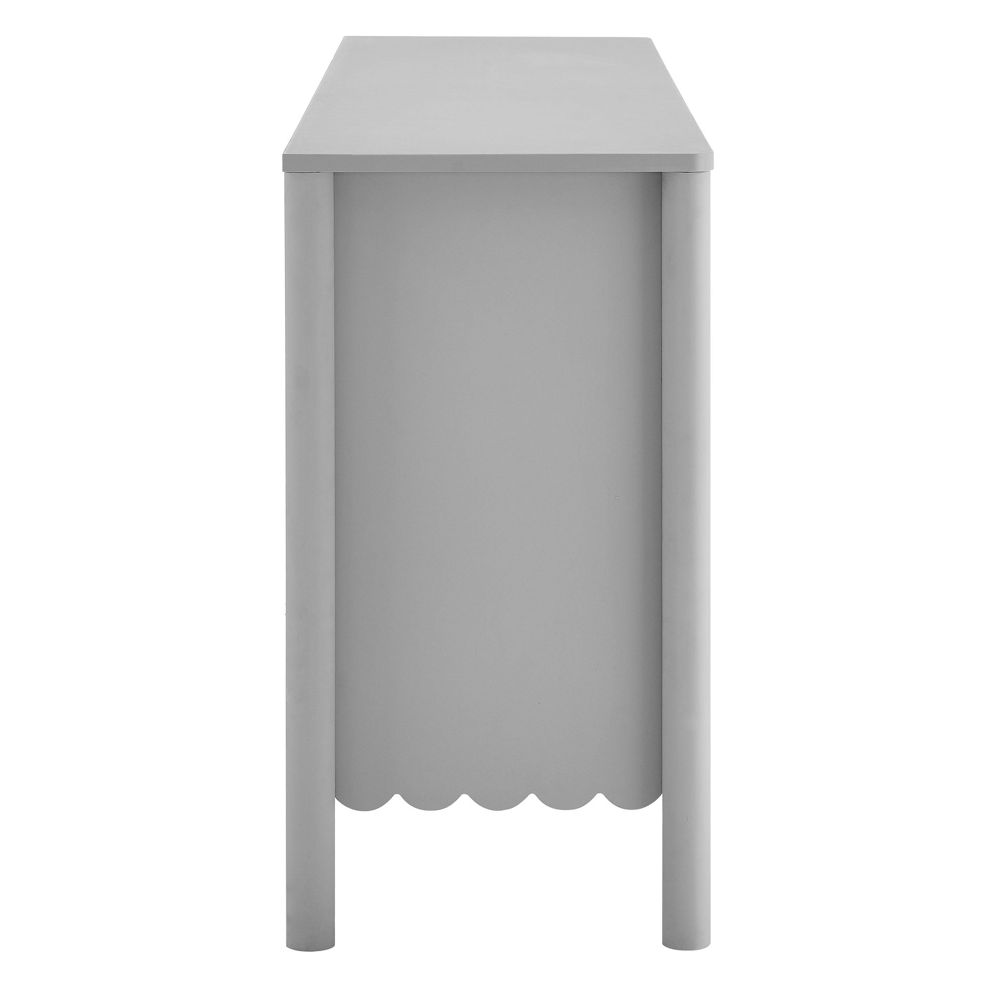 Emmeline 66″ 4-Door Scalloped Sideboard Cabinet view 7