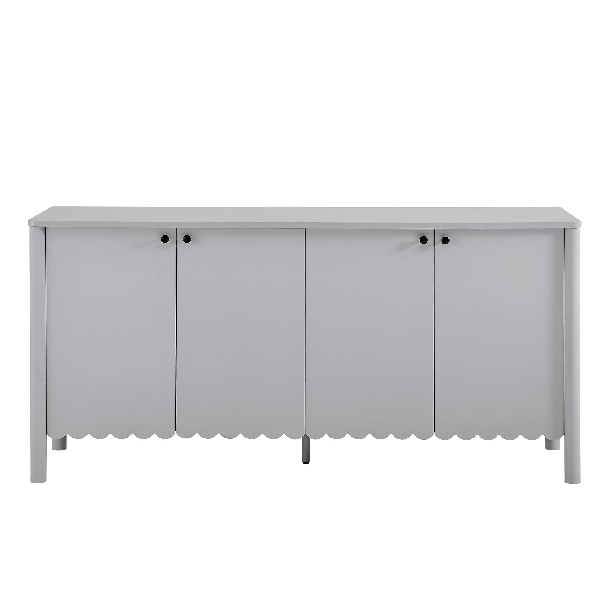 Emmeline 66″ 4-Door Scalloped Sideboard Cabinet view 8