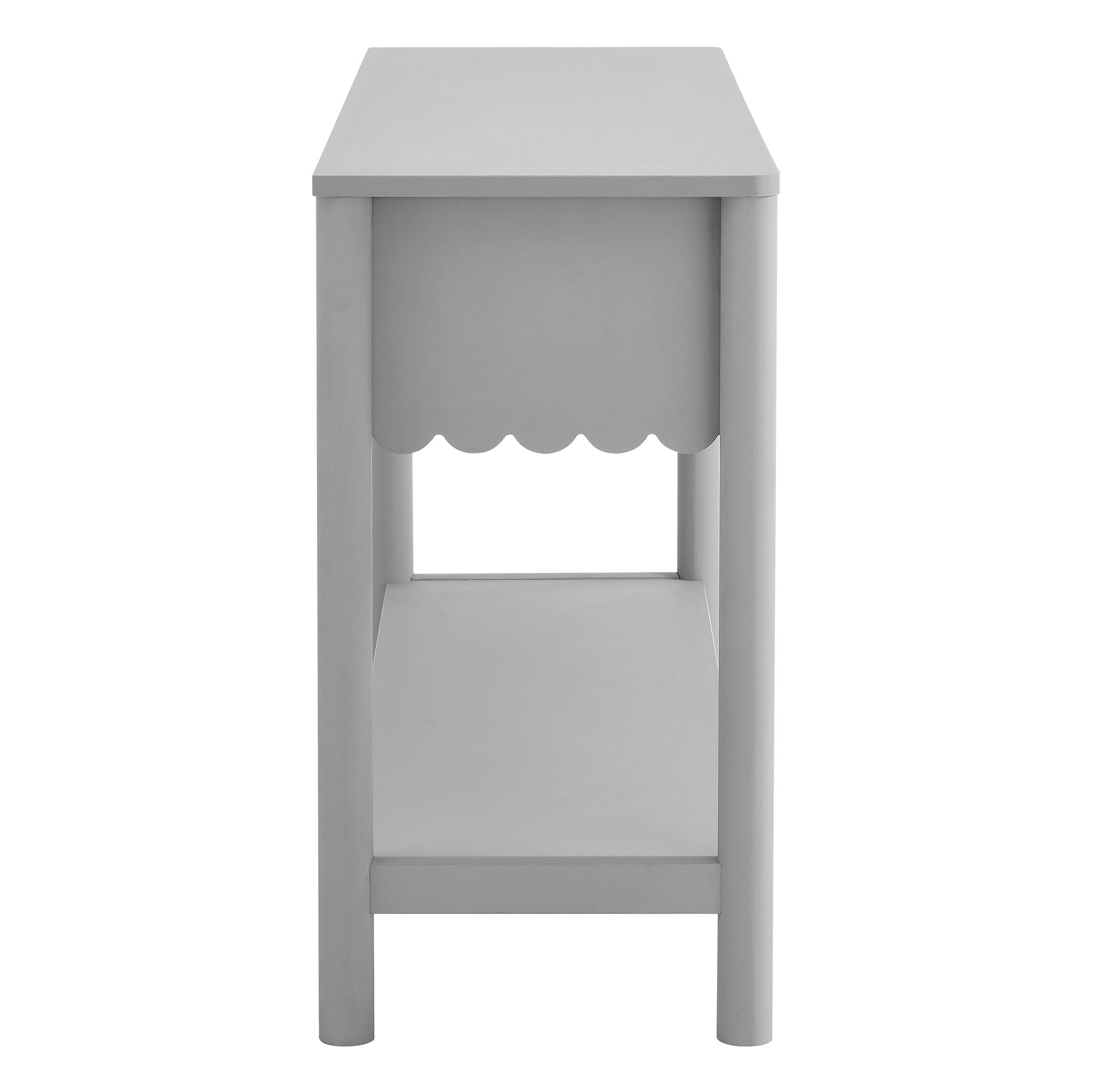 Emmeline 3-Drawer Scalloped Console Table view 6