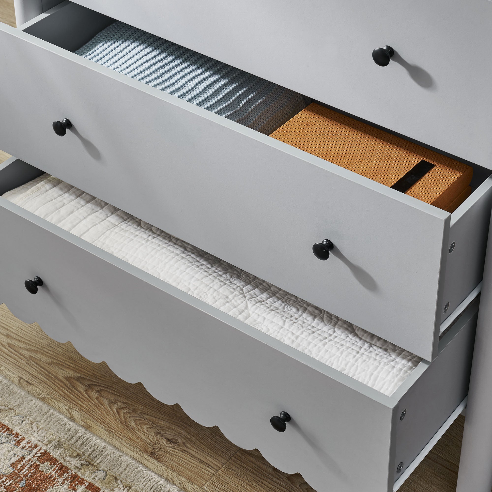 Emmeline Scalloped 5-Drawer Chest view 5
