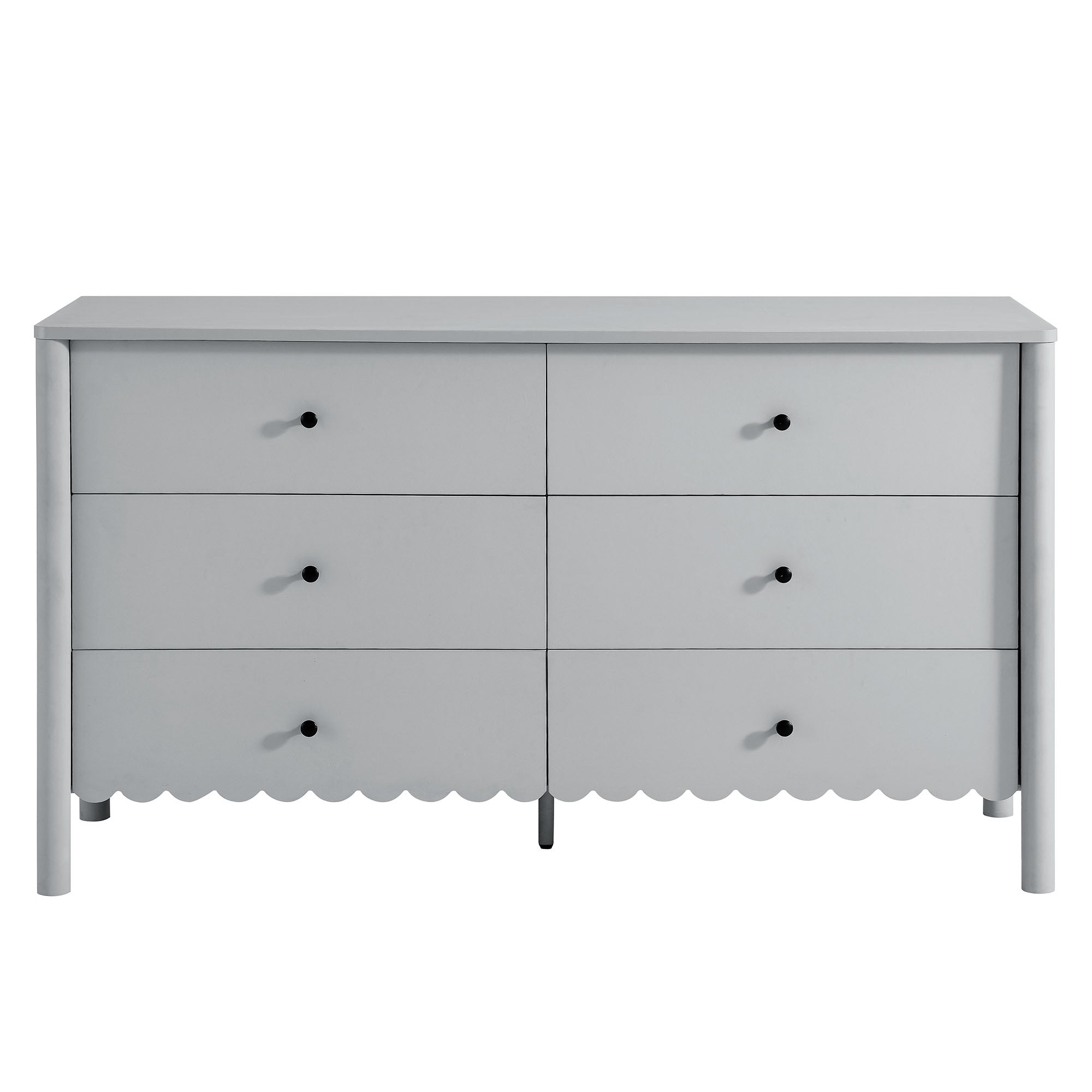 Emmeline Scalloped 6-Drawer Dresser - Image 9
