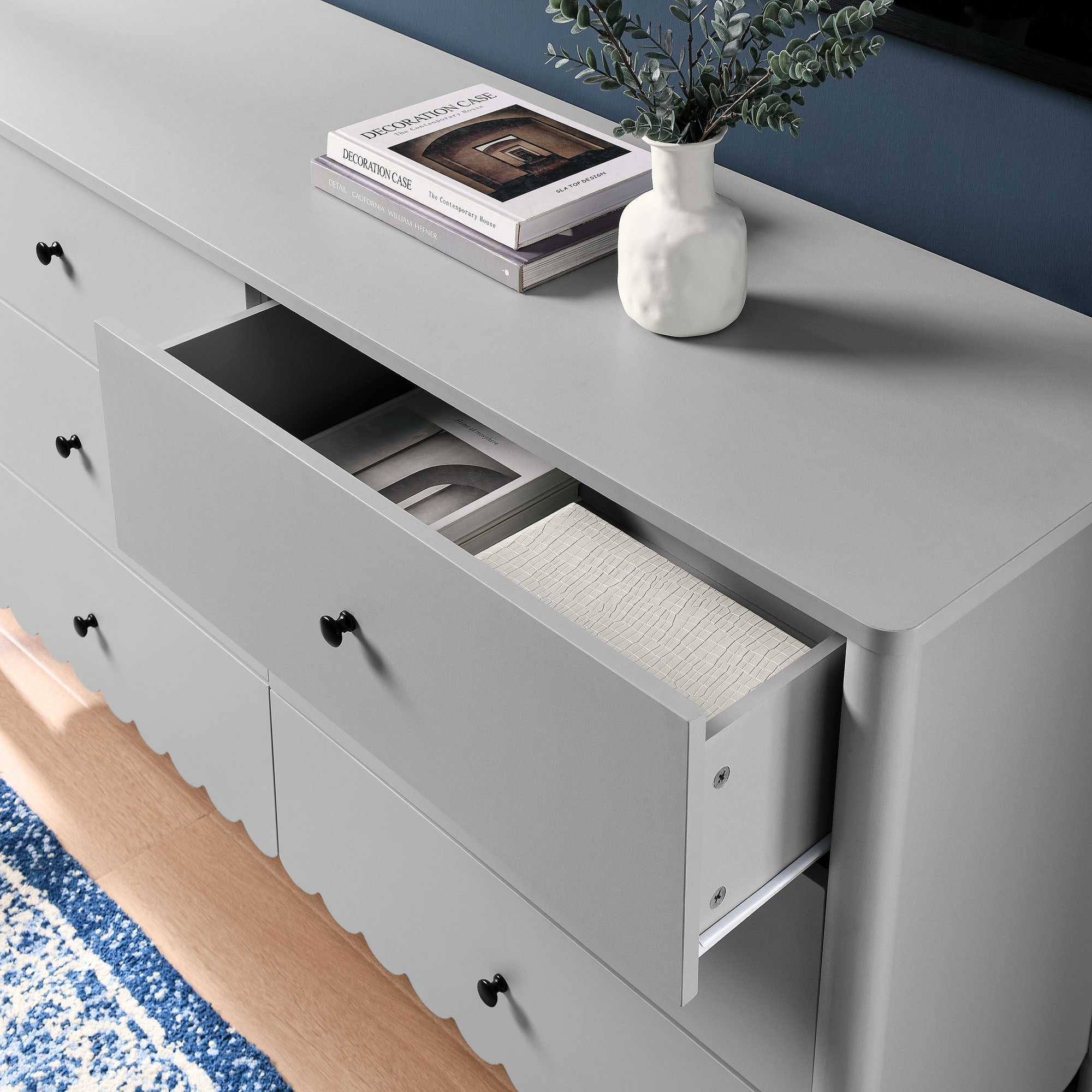 Emmeline Scalloped 6-Drawer Dresser view 6