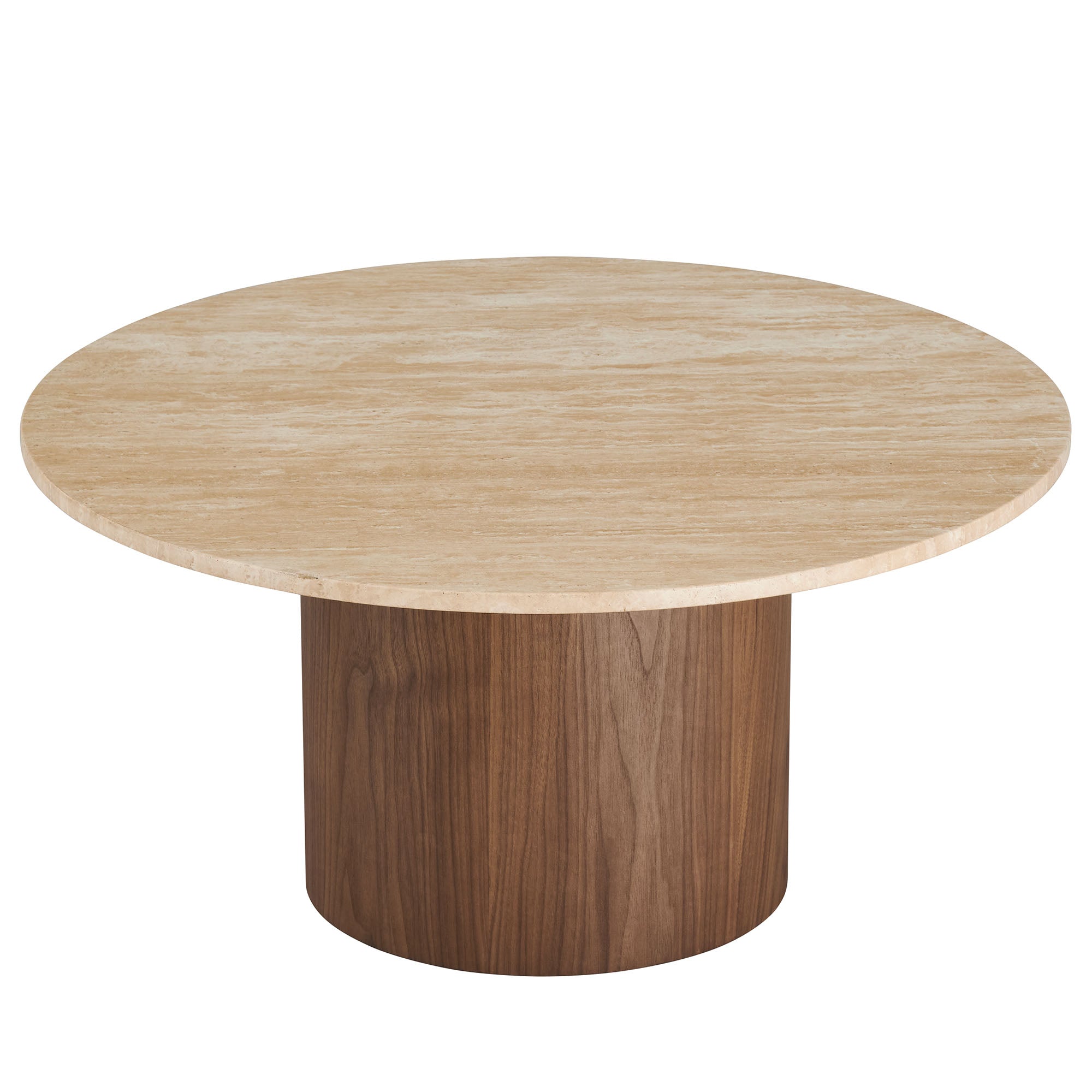 Kioni Round Travertine Coffee Table view 7