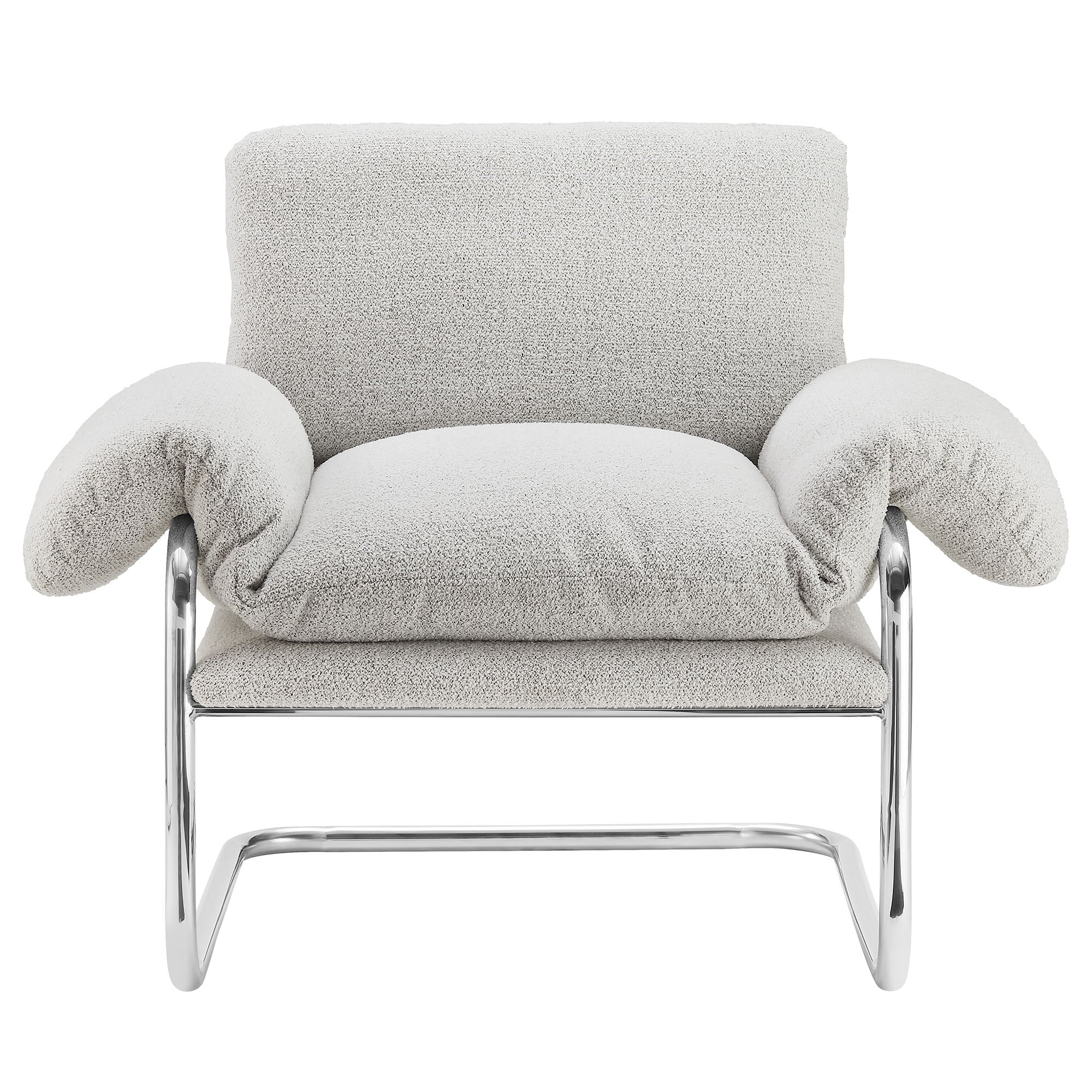 Ansel Boucle Fabric Accent Chair view 8